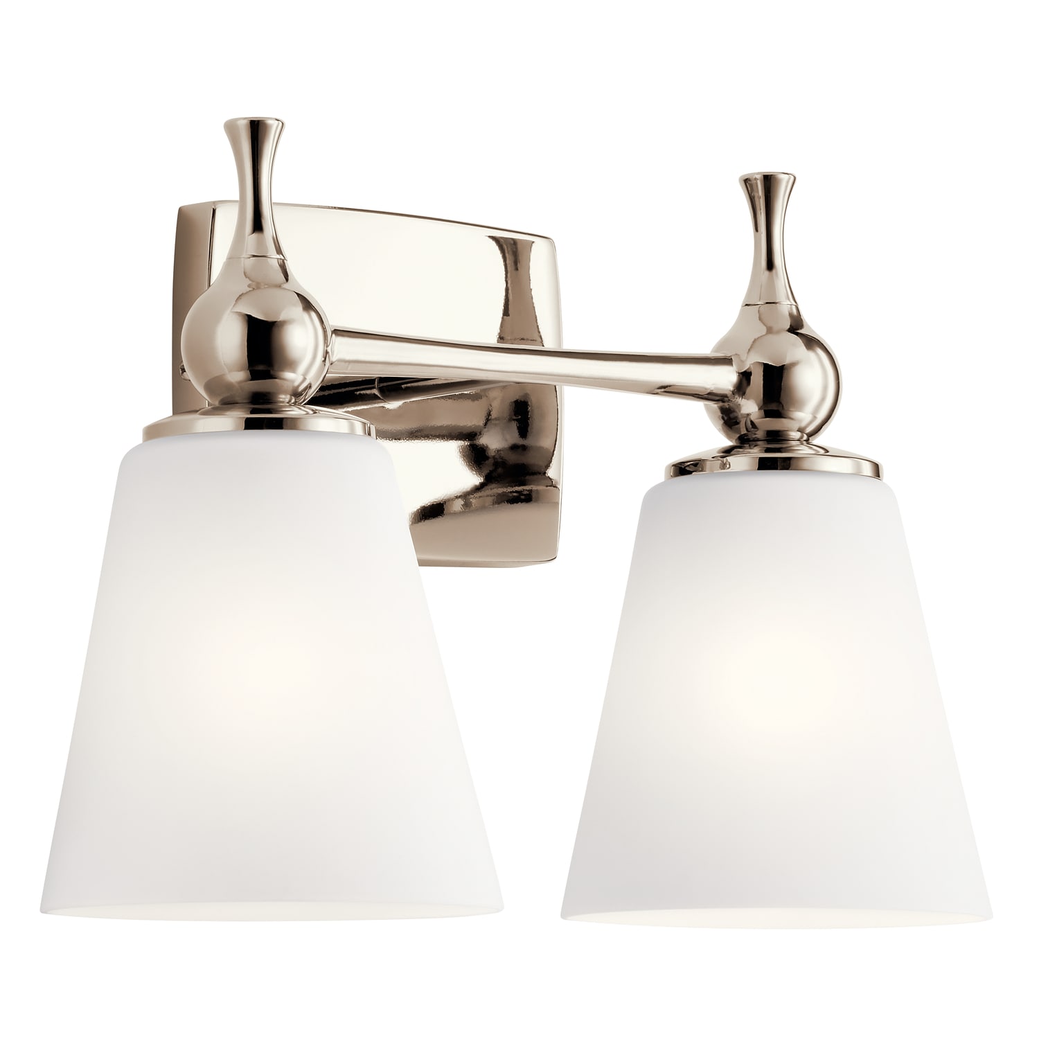 Kichler 55091PN Cosabella 15-in 2 -Light Polished Nickel Modern/contemporary Vanity light