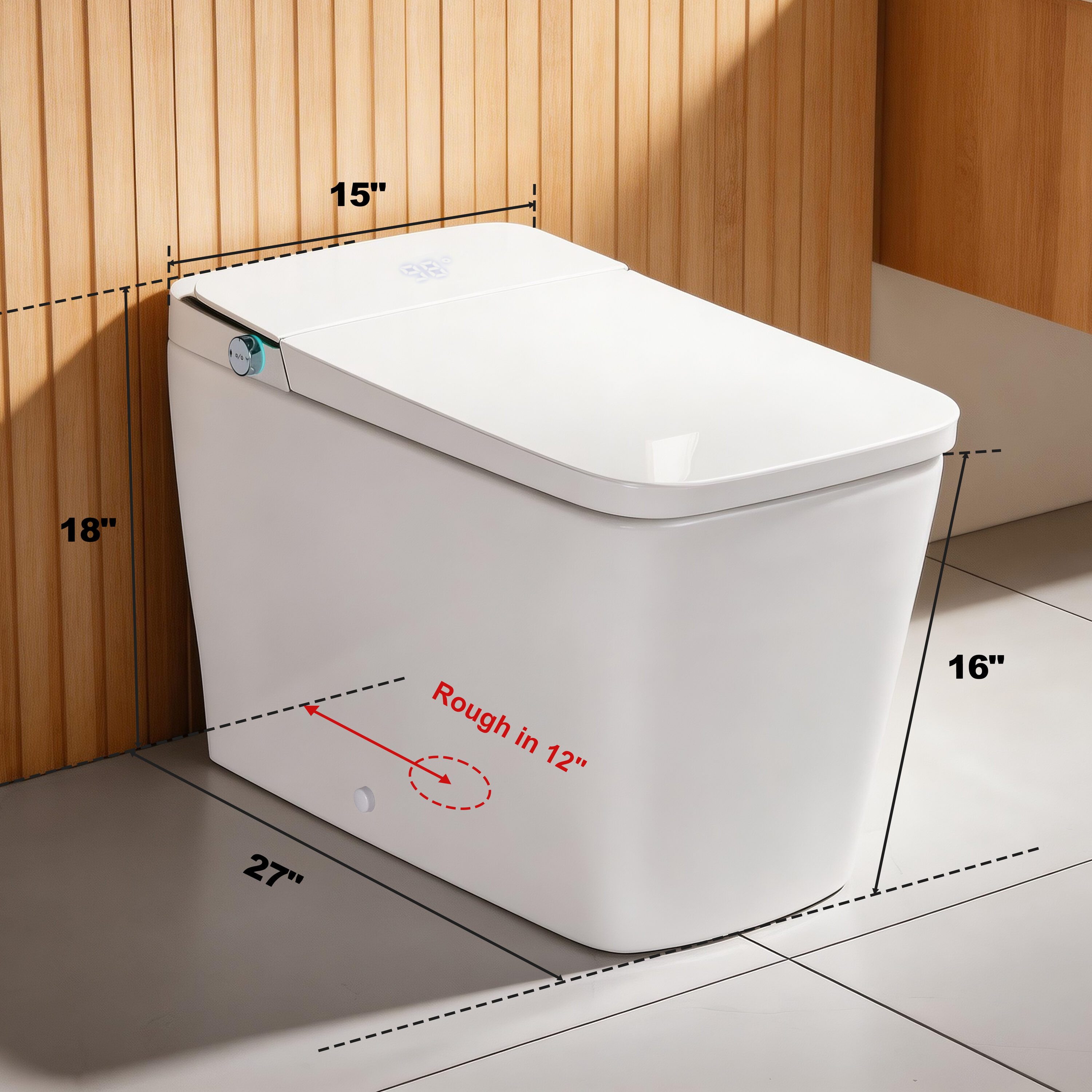 Trivework AQST03WT-WH-MZ toilets - View #2