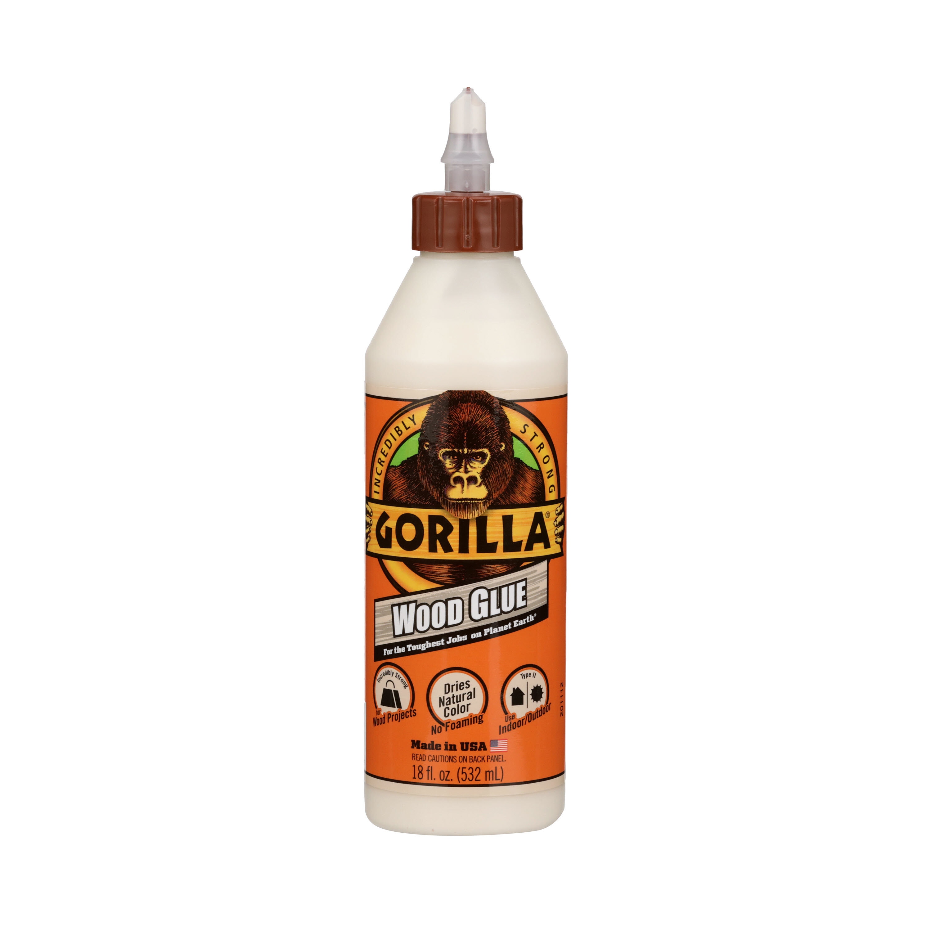 Gorilla Original Gorilla Glue, Waterproof Polyurethane Glue, 8 ounce  Bottle, Brown 