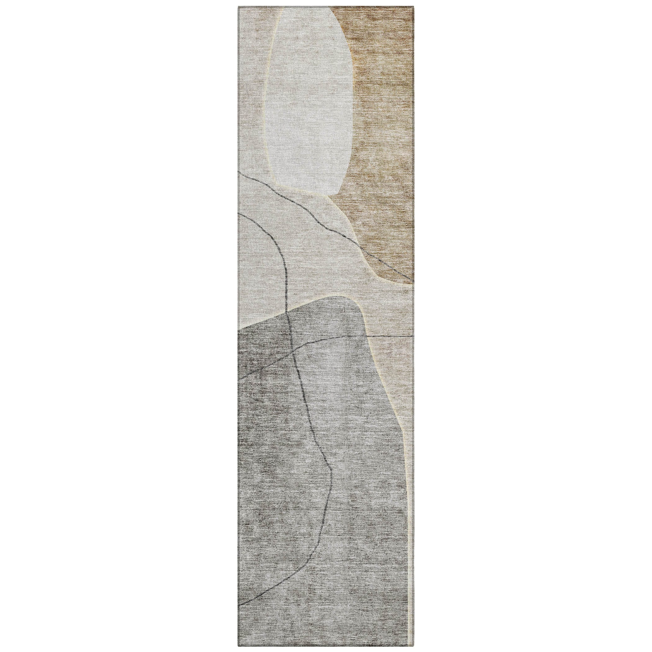 Addison Rugs ACN672BG2X8 Chantille ACN672BG 2 x 7 (ft) Polyester Beige Rectangular Indoor/Outdoor Geometric Machine washable Runner rug