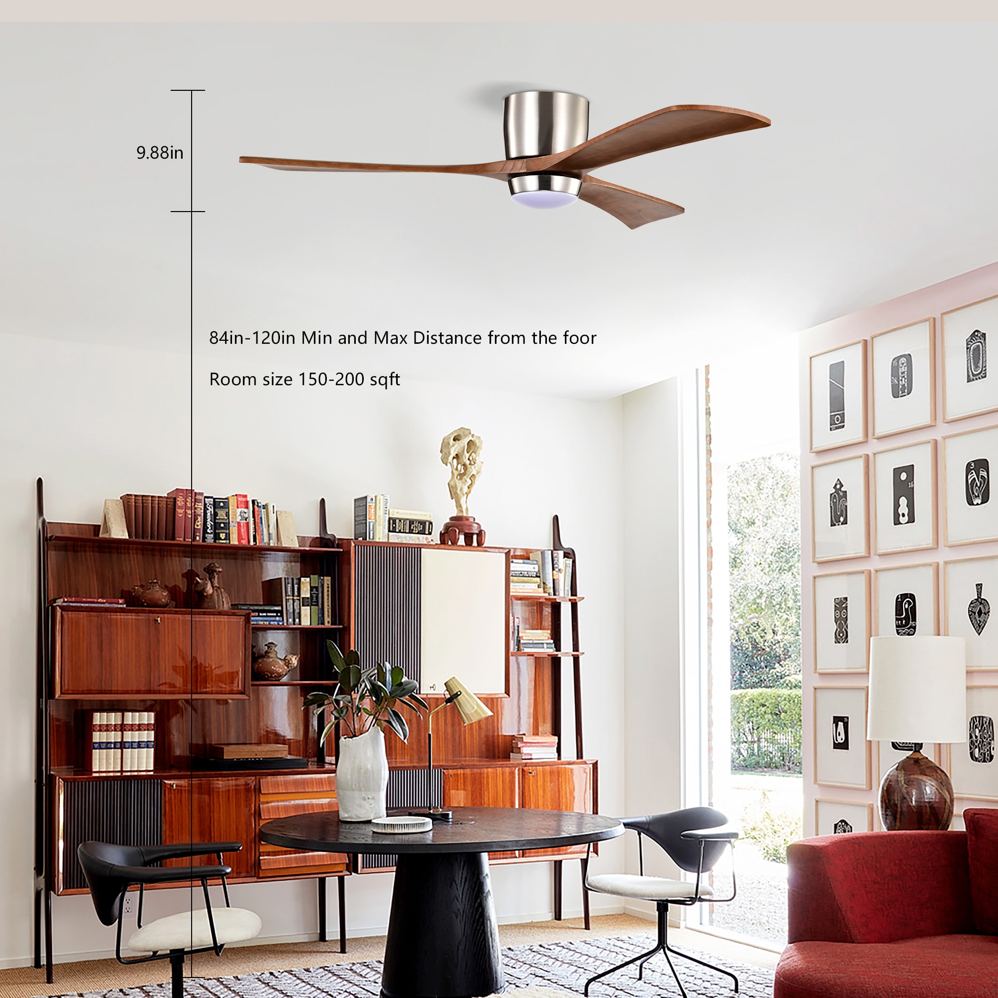 WELLFOR GYH42-1053-3BK Ceiling-Fans - View #5
