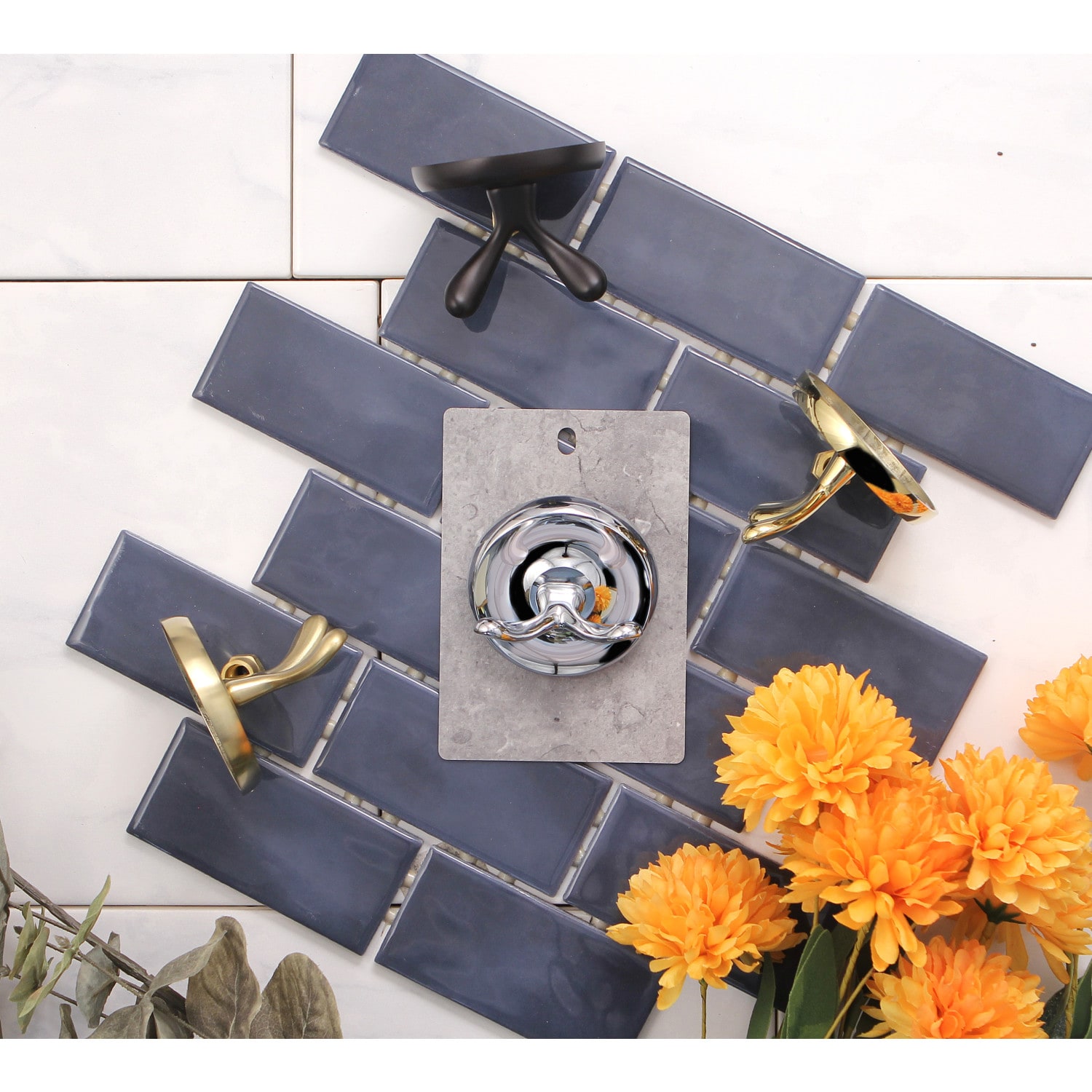 Elizabeth Polished Chrome Wall Mounted Robe Hook