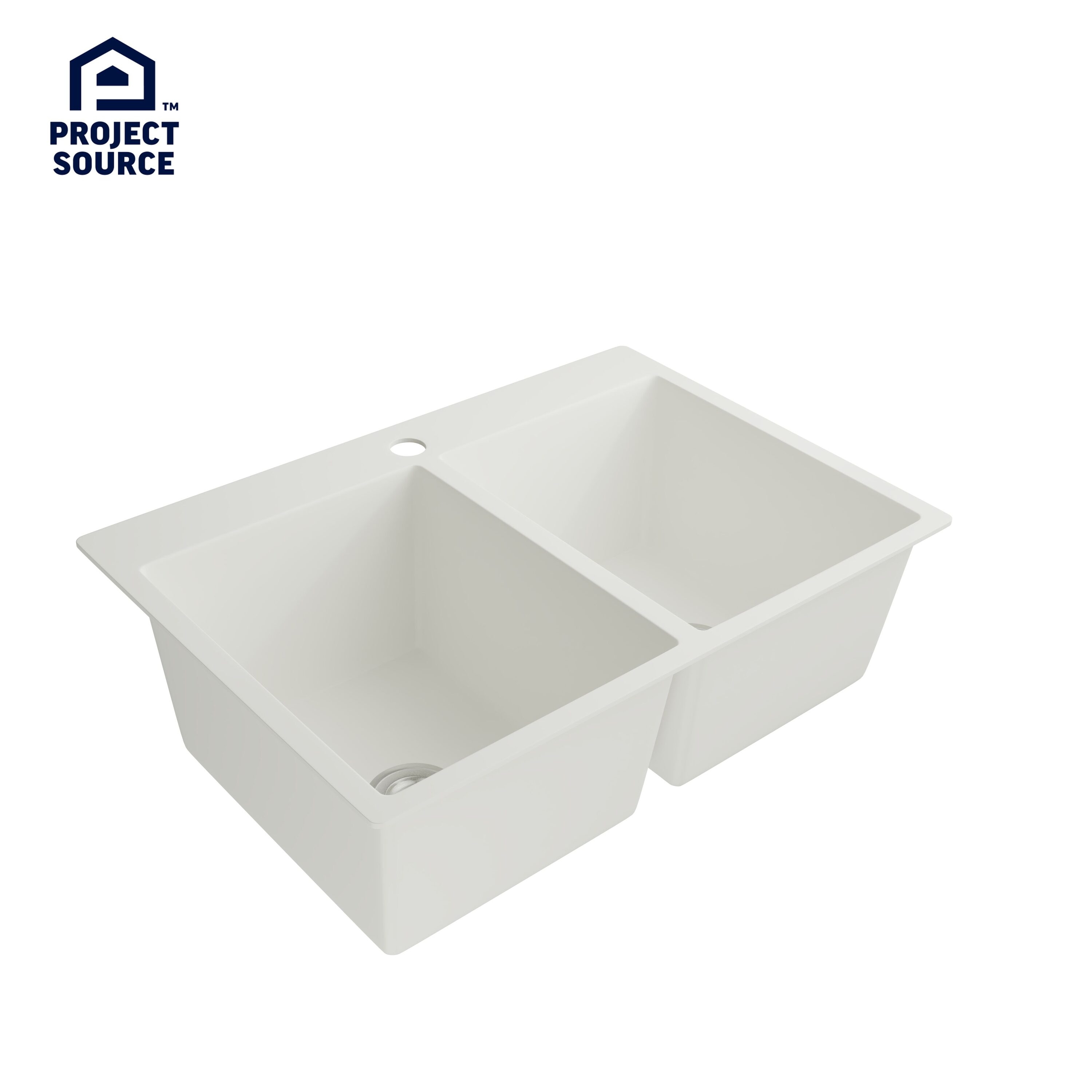 Project Source LB3322H WH Kitchen-Sinks - View #3