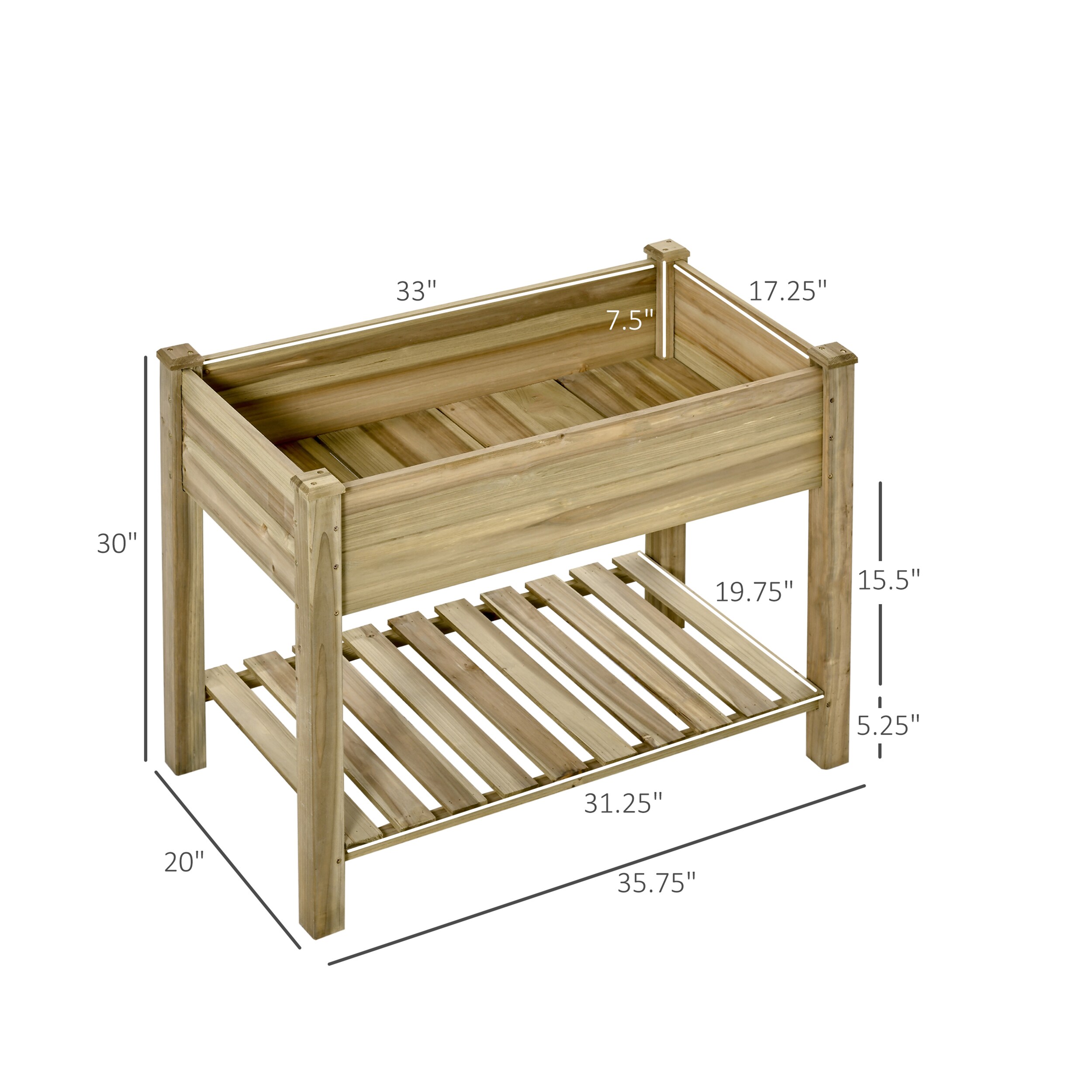 AHIOU HOME ZAAHG-P174430GB Raised-Planter-Boxes - View #10