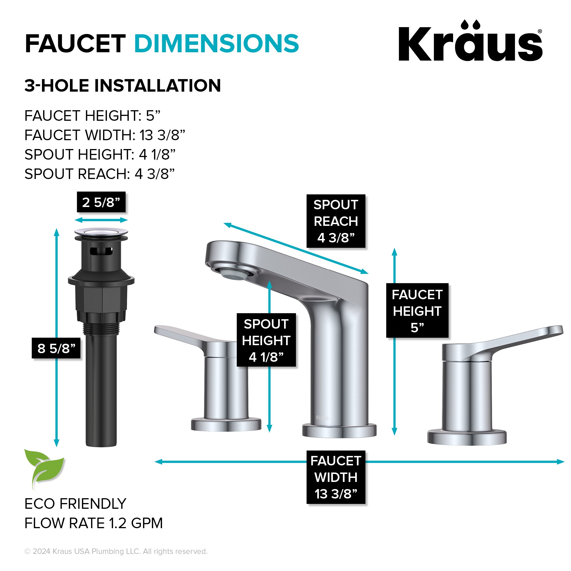 Kraus FUS-14103CH Lavatory-Faucets - View #7