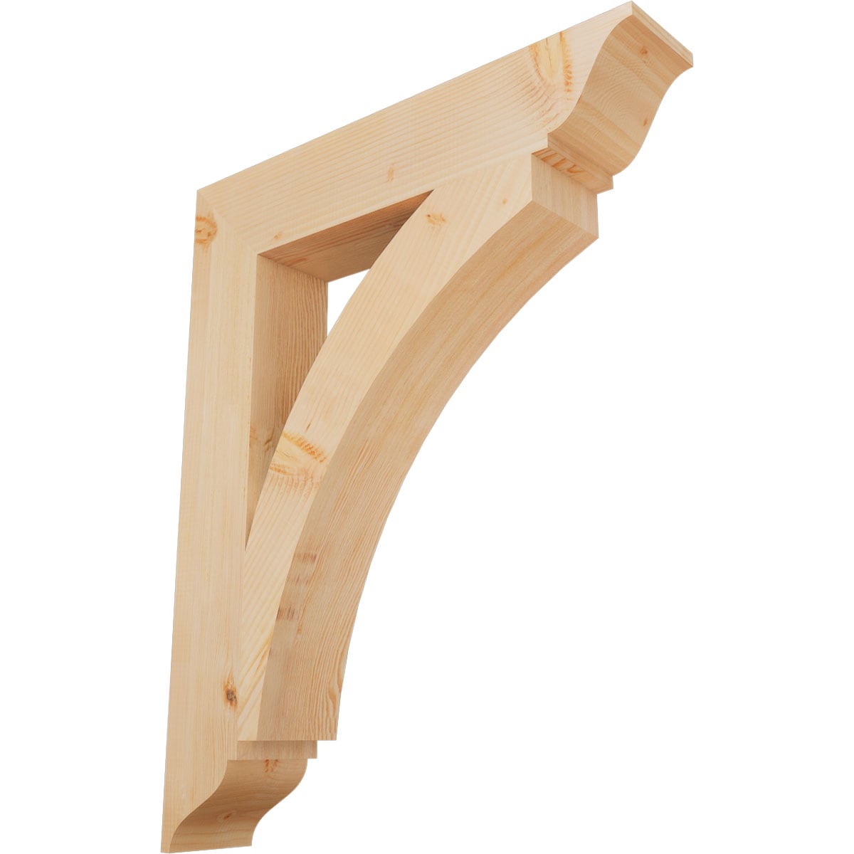 Ekena Millwork BKT06X32X40THR01SDF Thorton traditional smooth 5-1/2-in x 32-in x 40-in Douglas fir Brown Wood Standard bracket