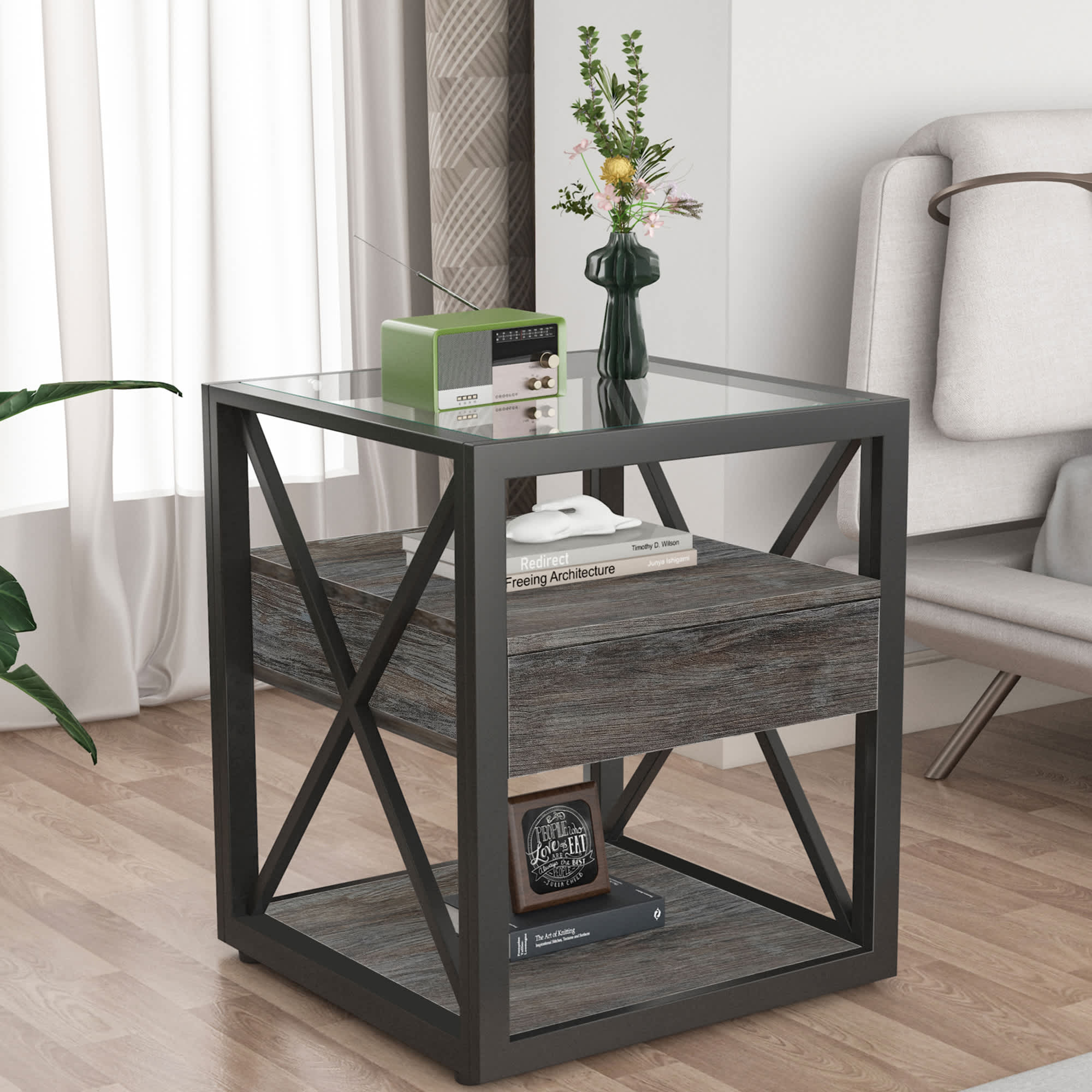 Vynxaria LEDD0355DJWSCTG005 End-Tables - View #8
