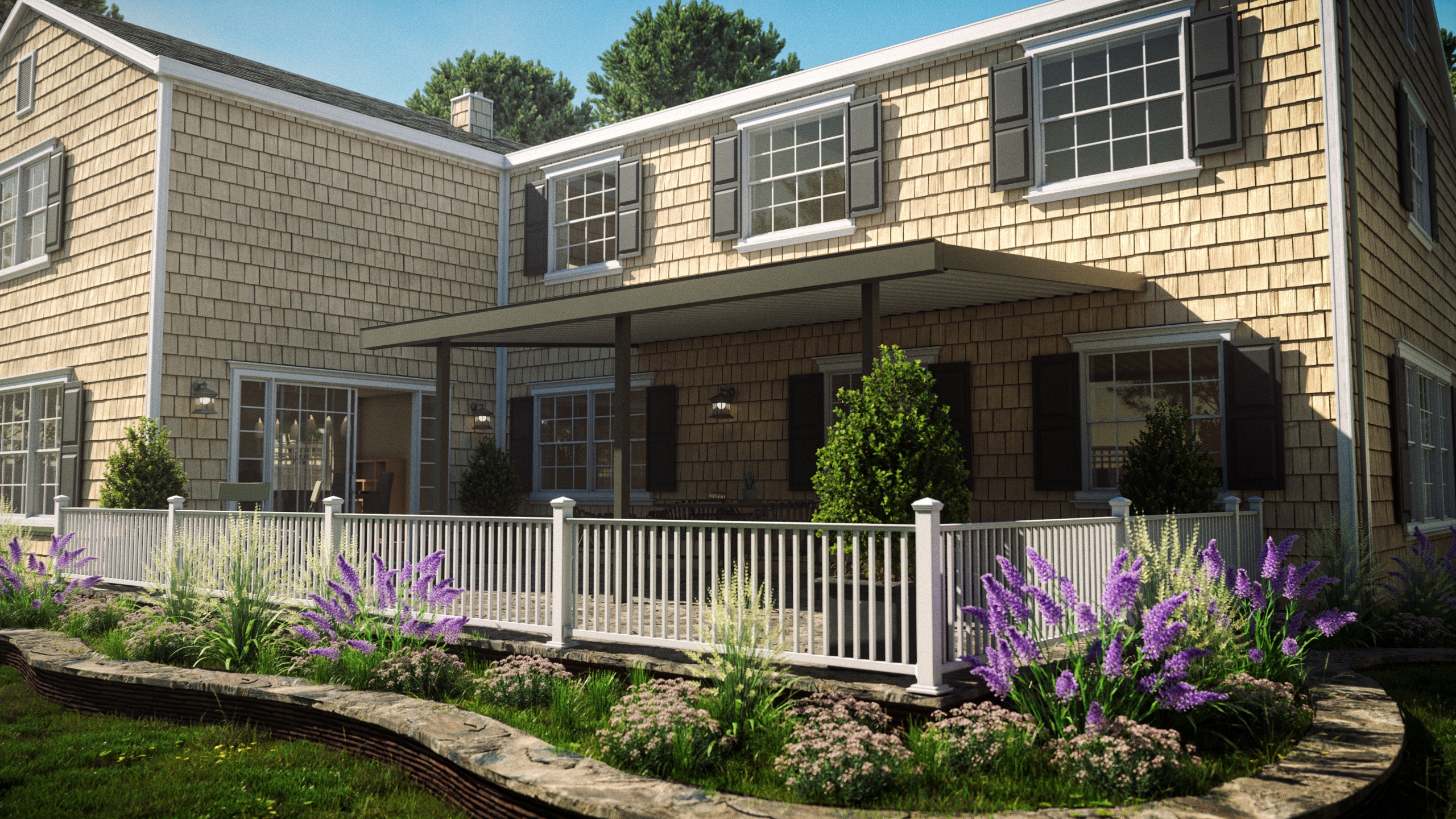 Four Seasons OLS EC50022106722421020 Optima 10-ft x 21-ft Dark Bronze Frame/White Roof Aluminum Patio cover ( 20-lb )