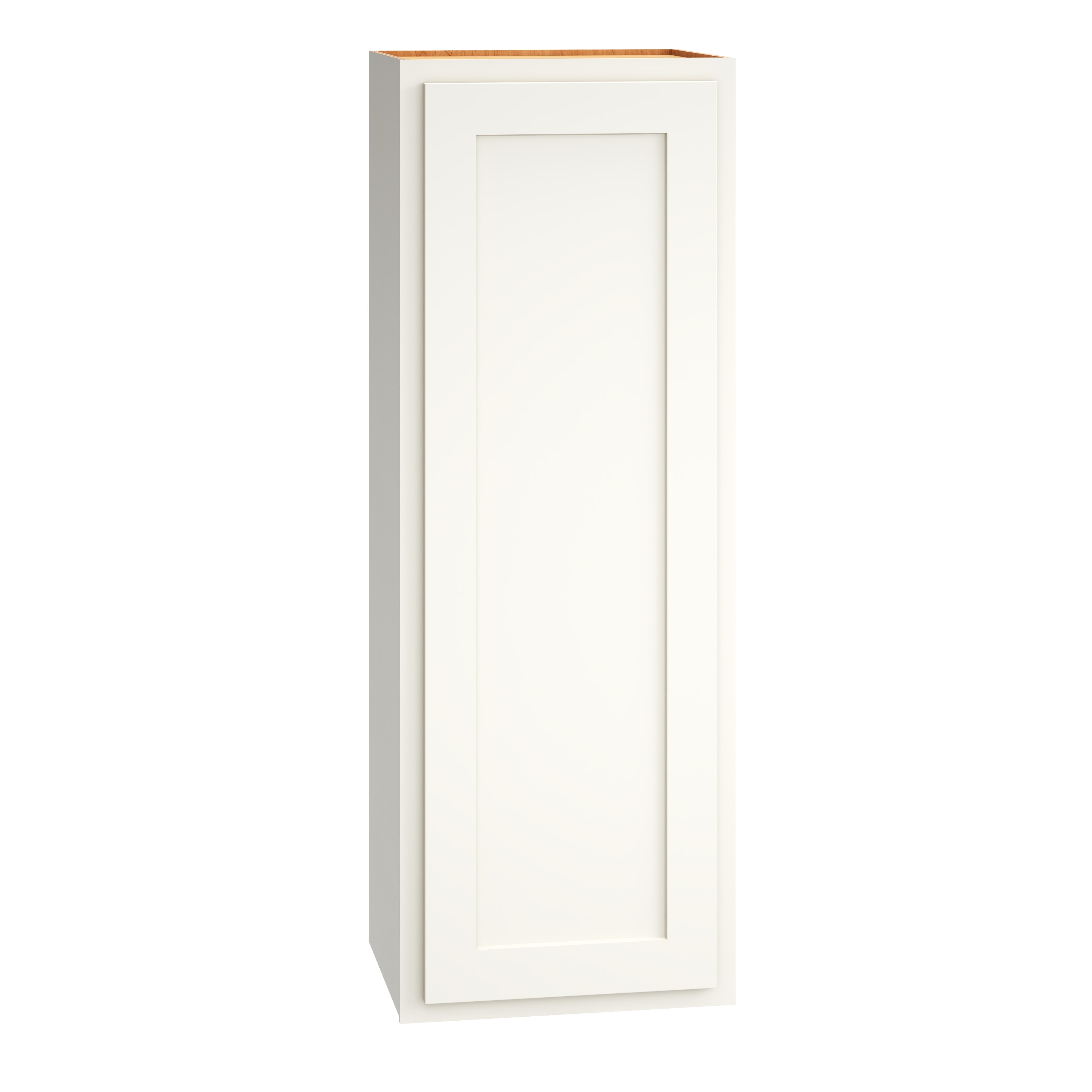 Diamond Express 321 W1542R Jamestown 15-in W x 42-in H x 12-in D White Partial Overlay Wall Fully assembled Plywood Cabinet (Recessed Panel Shaker)