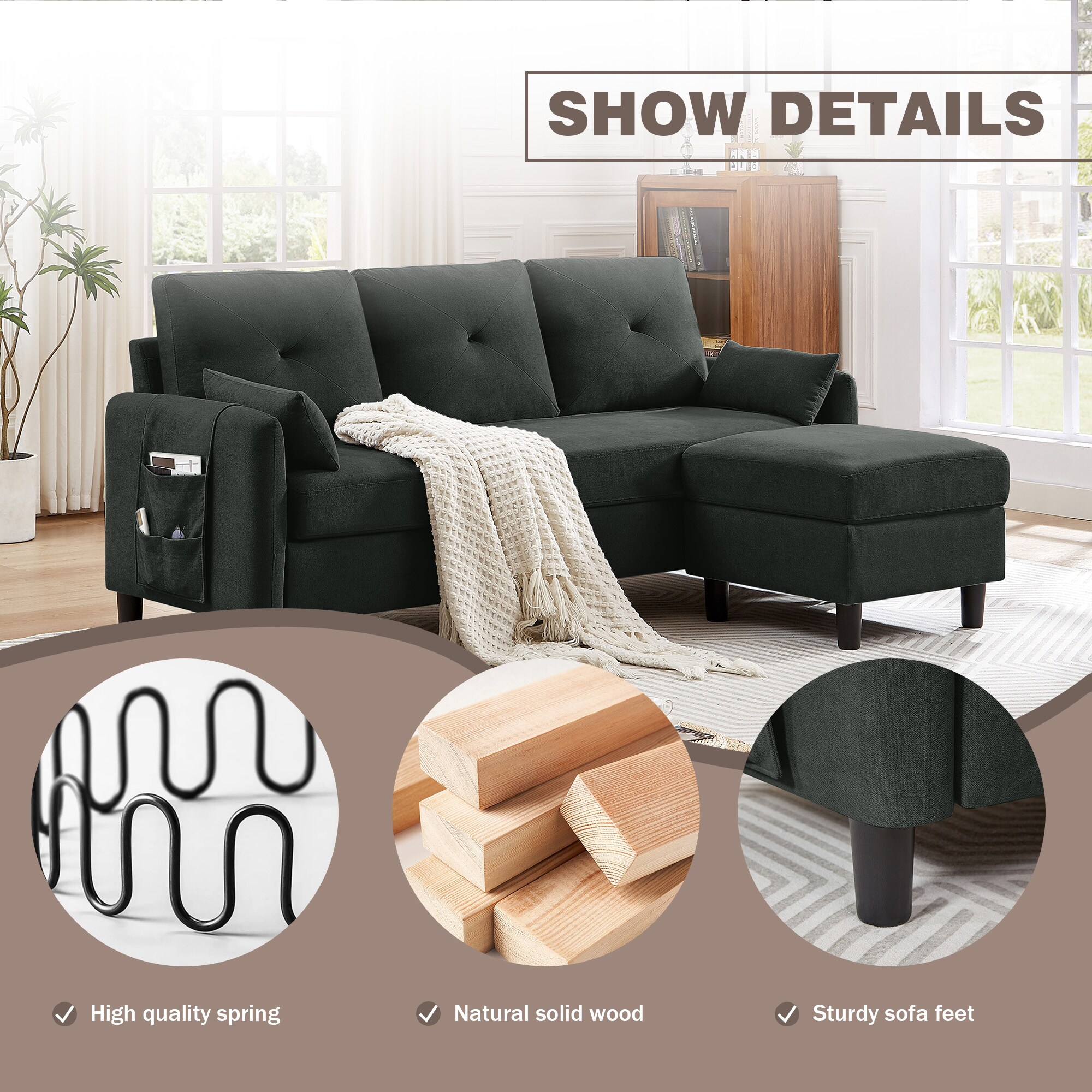 Jarenie YMX23BK Sofas-Loveseats - View #4