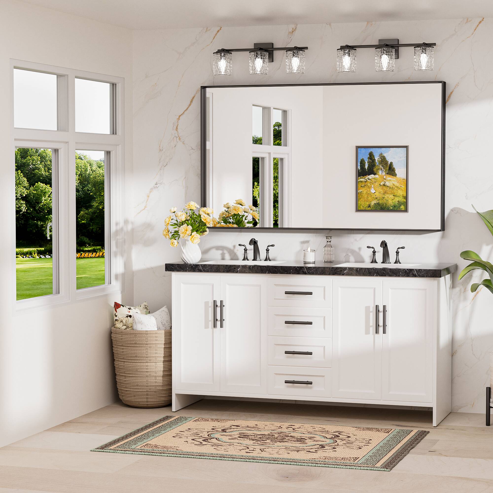 Keonjinn LW-JZ-JSKFJ-15291BK Decor-Mirrors - View #2