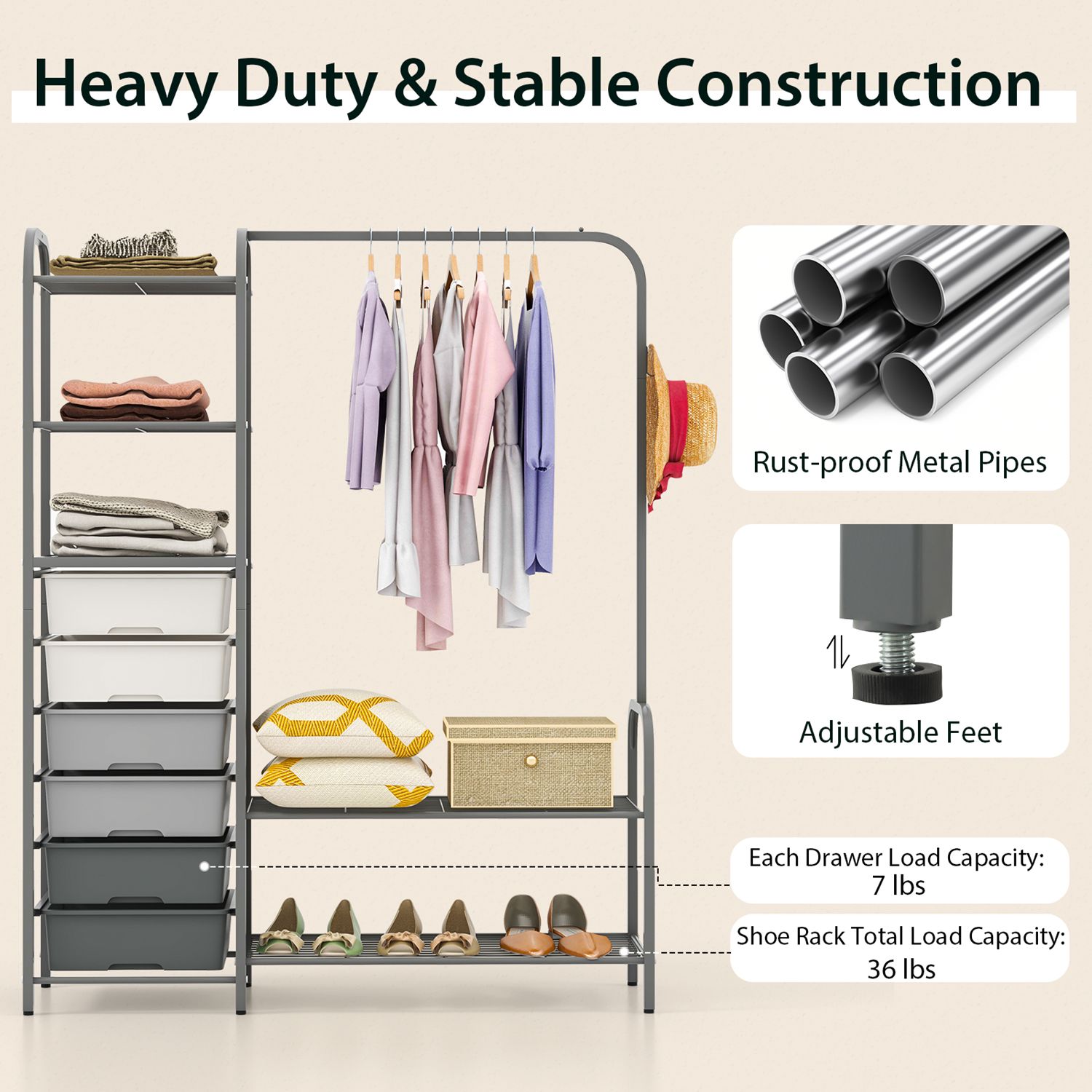 Costway CSHY004600 Garment-Racks - View #5