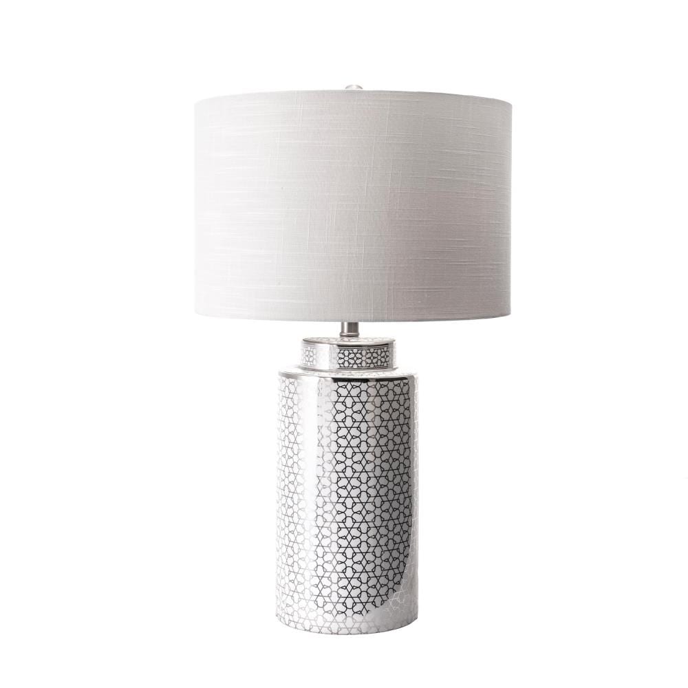 nuLOOM MCT07AA 29-in Silver 3-way Table Lamp with Linen Shade