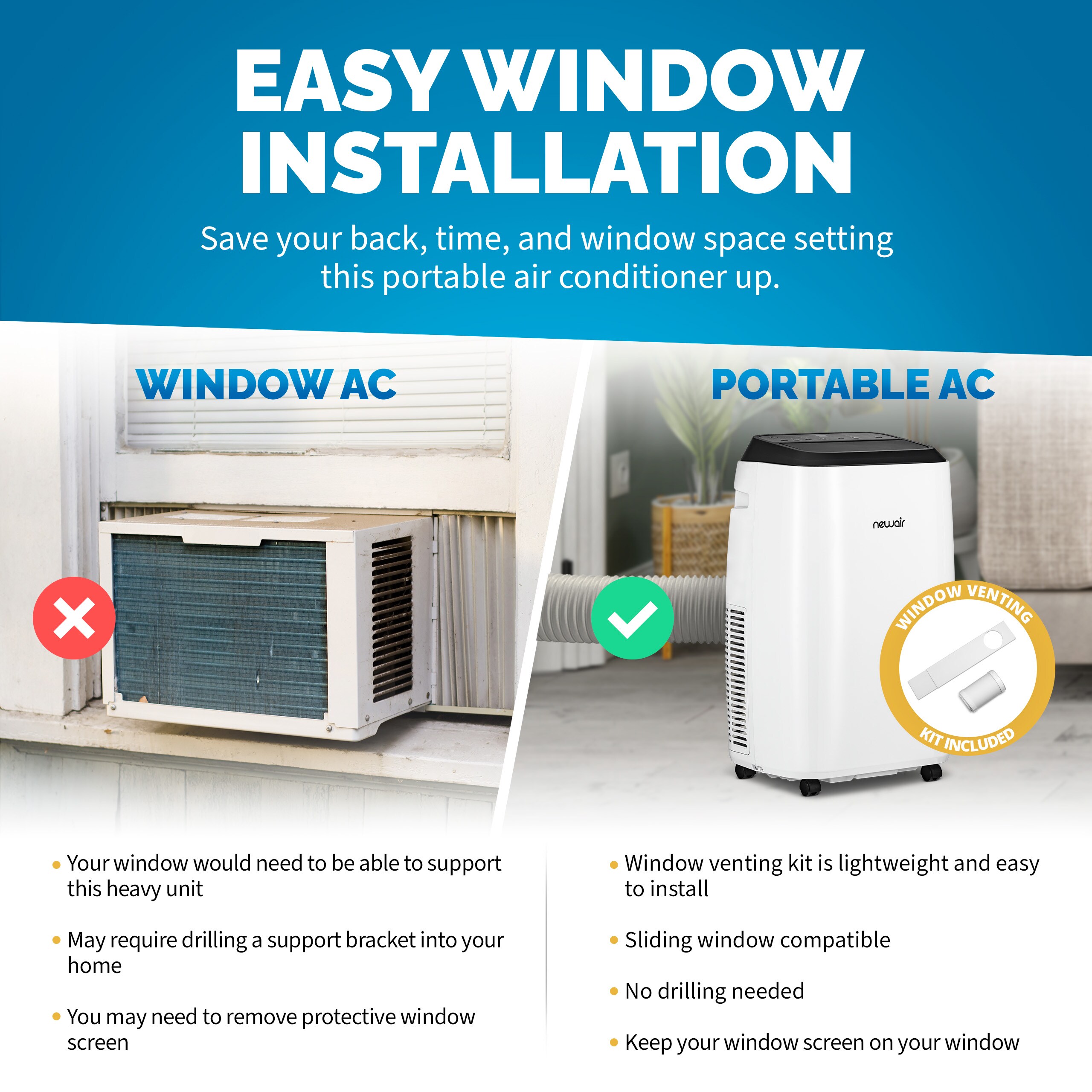 How to assemble and use a Black & Decker 8000 BTU Portable Air Conditioner  in a Sliding Window 