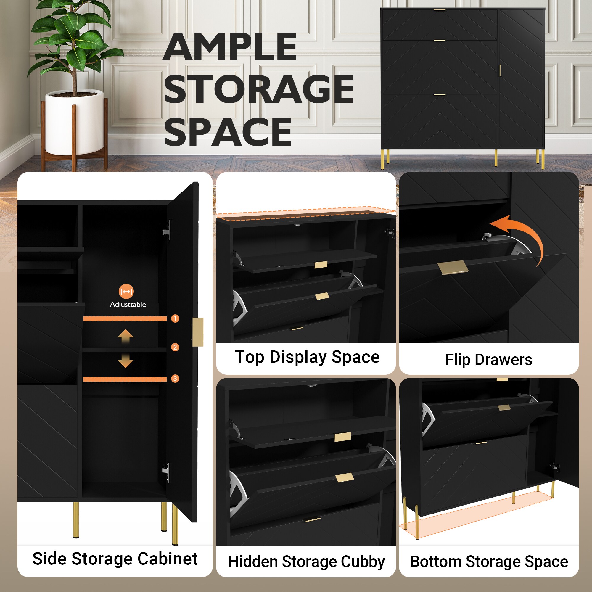 Clihome CL02WR02BK Shoe-Racks - View #10