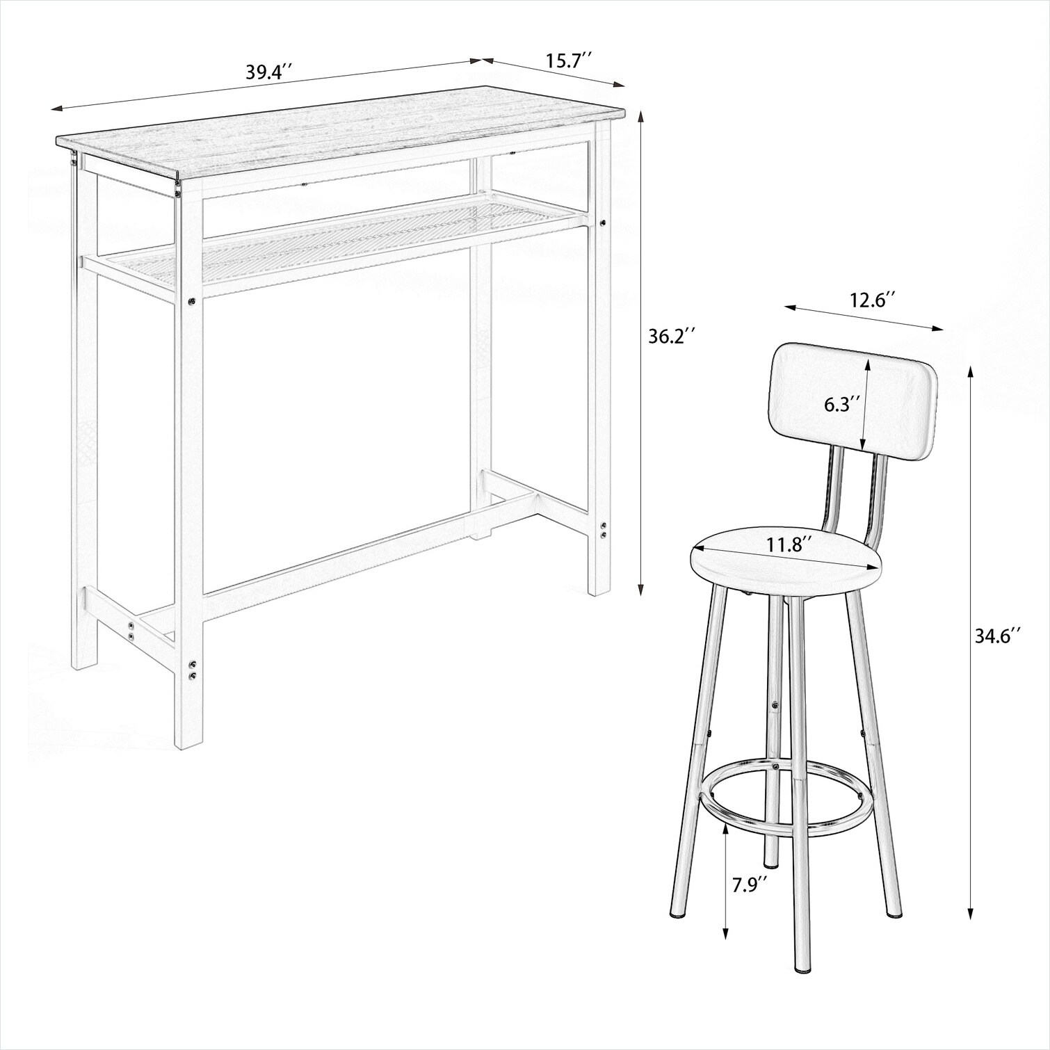 SunJet LBXT4071X4T7 Dining-Sets - View #4