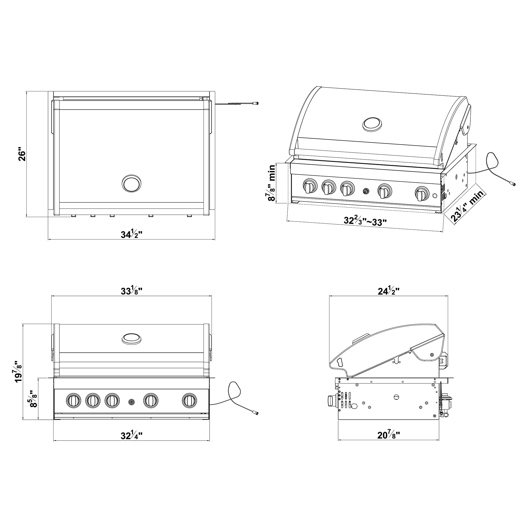 Prokan Grills GT04-R-LP-S Builtin-Gas-Grills - View #17
