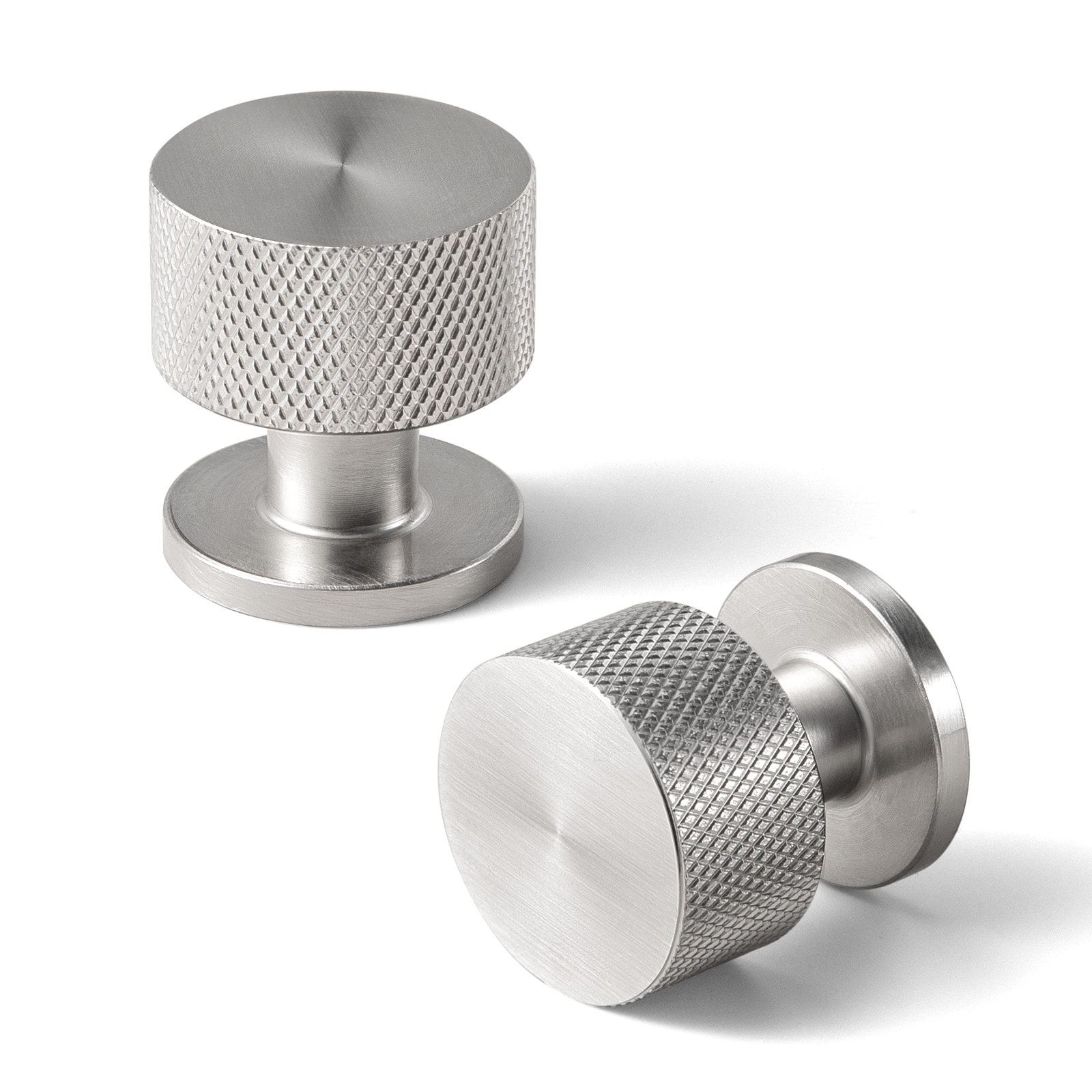 Miaokesen 2214LN-DK 1-in Satin Nickel Mushroom Modern Cabinet Knob 6 -Pack