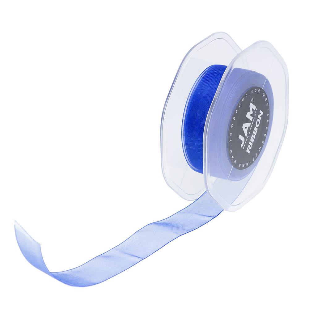 JAM Paper 75-ft L x 0.1-in W Royal Blue Ribbon at