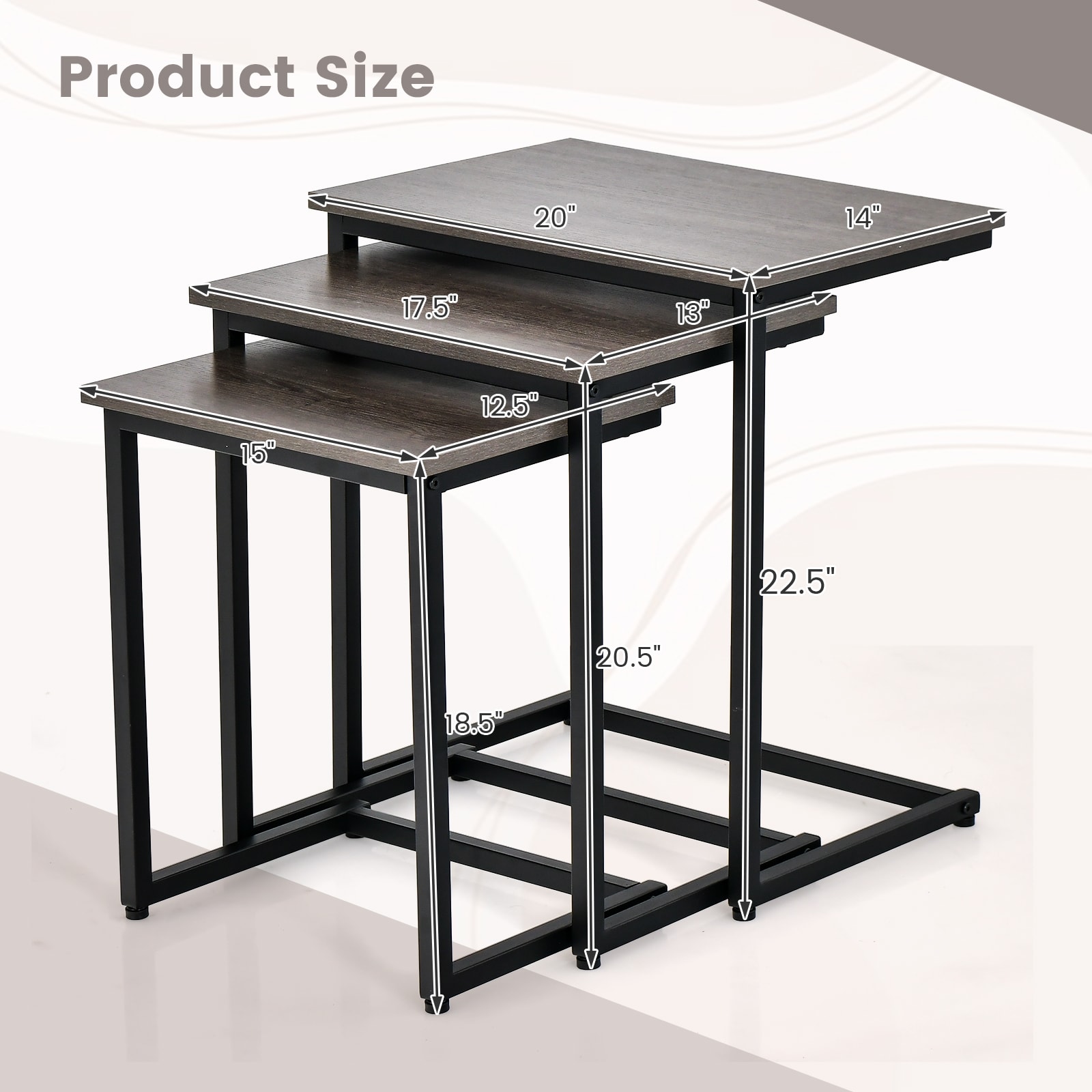 Volenca VOL-1AMWJV End-Tables - View #3