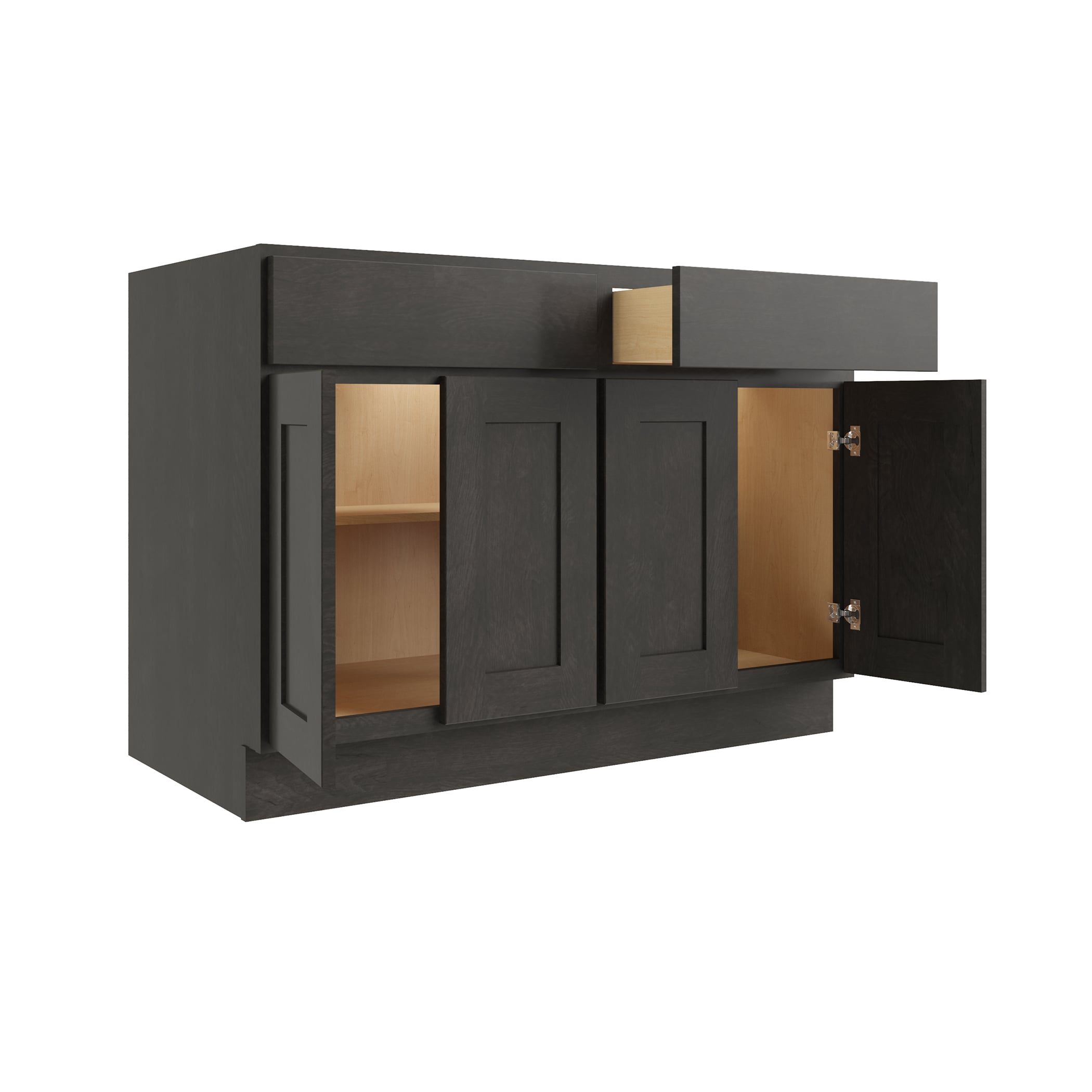RELIABILT L02-B48 Parkstone 48-in W x 34.5-in H x 24-in D Gray Birch 2 -Drawers Base Fully assembled Plywood Cabinet Recessed Panel