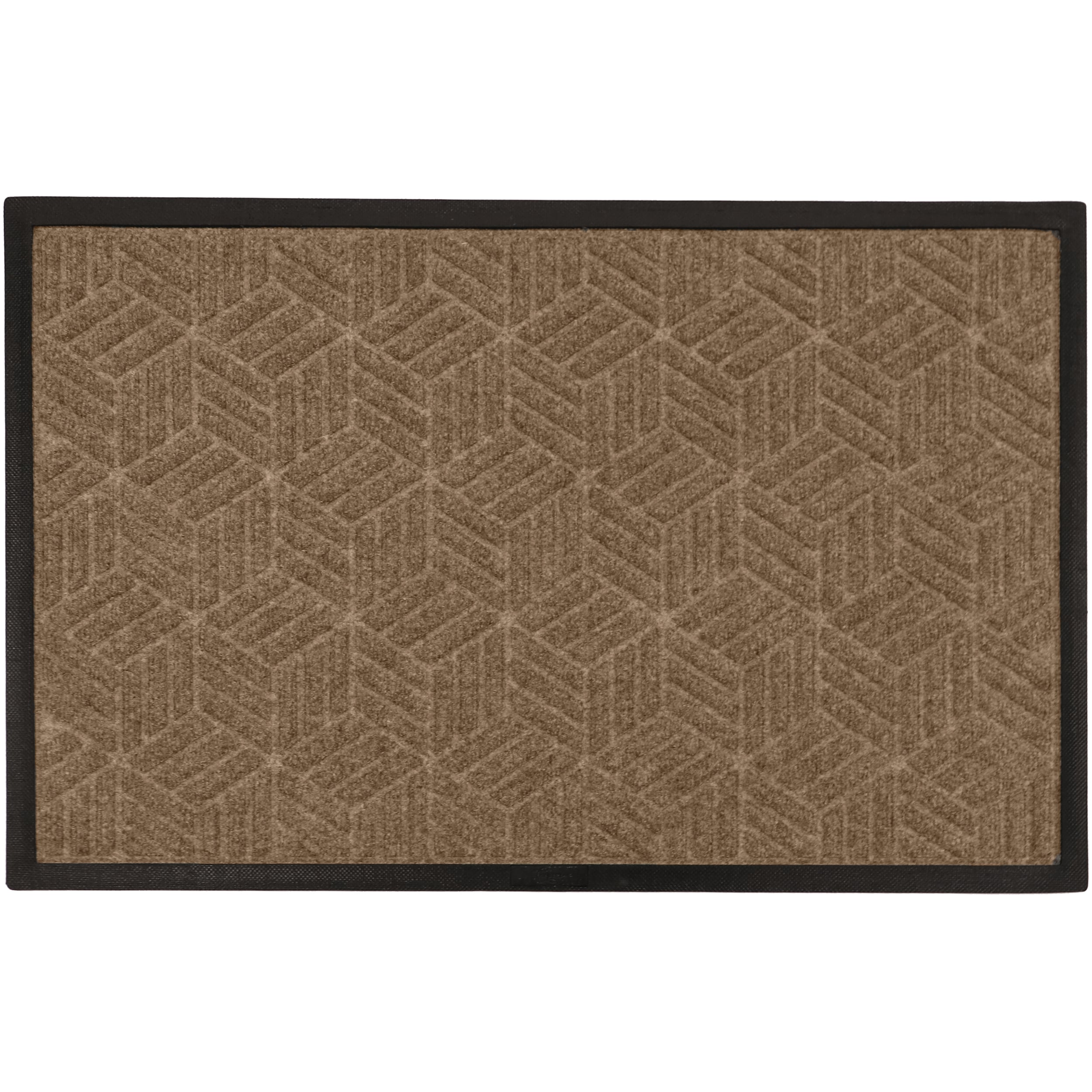 Bungalow Flooring 20948500034 3-ft x 4-ft Camel Polyester Rectangular Indoor or outdoor Decorative Utility mat