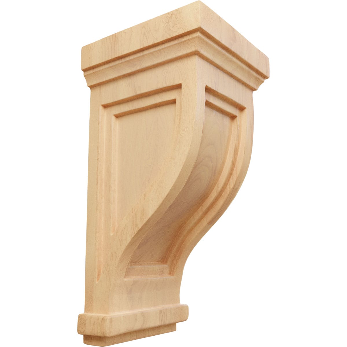 Ekena Millwork COR04X05X10TRRO 4.75-in x 5.0-in x 10-in Unfinished Red oak Wood Paintable/Stainable Corbel