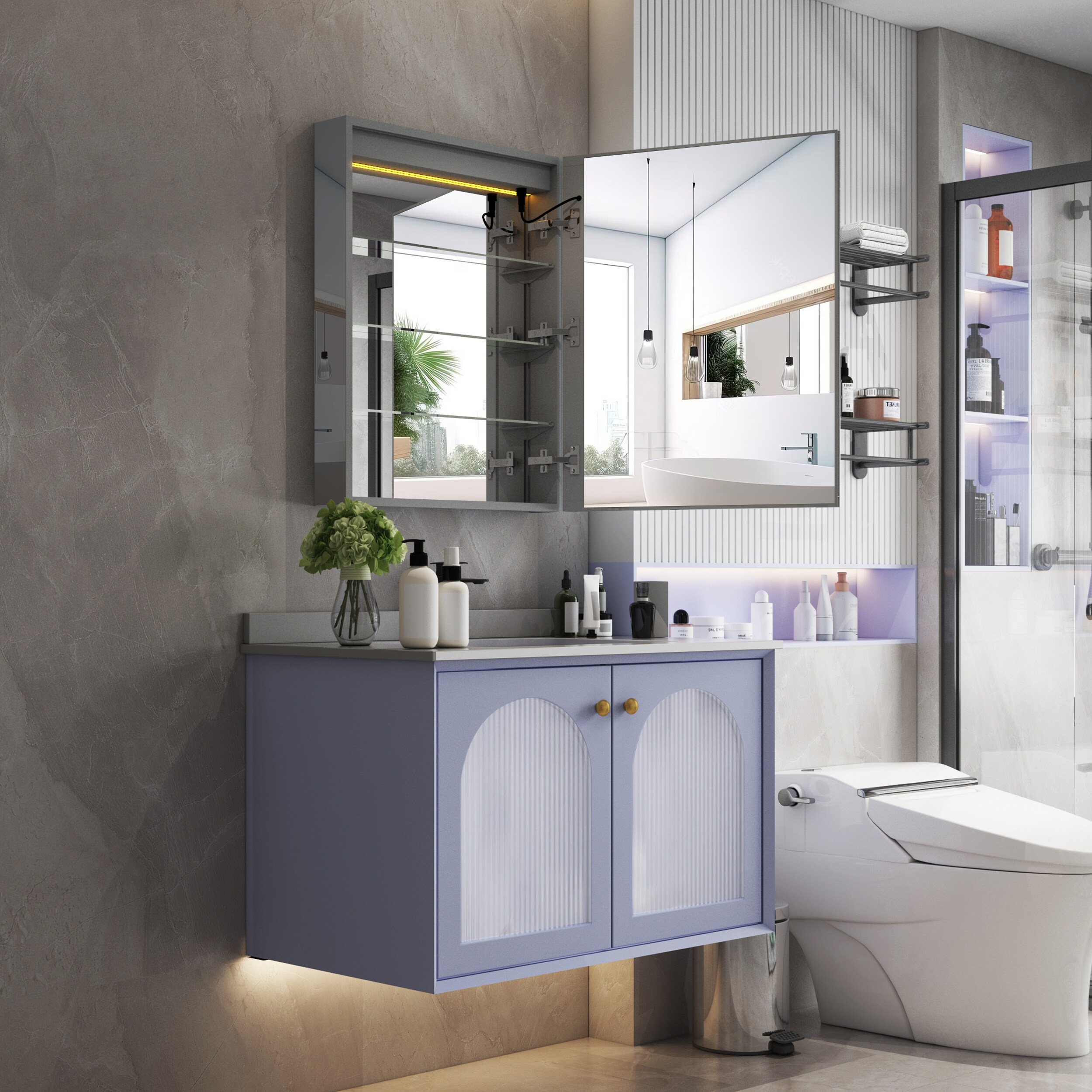 Forclover MEAM-VI2430R Bathroom-Medicine-Cabinets - View #12