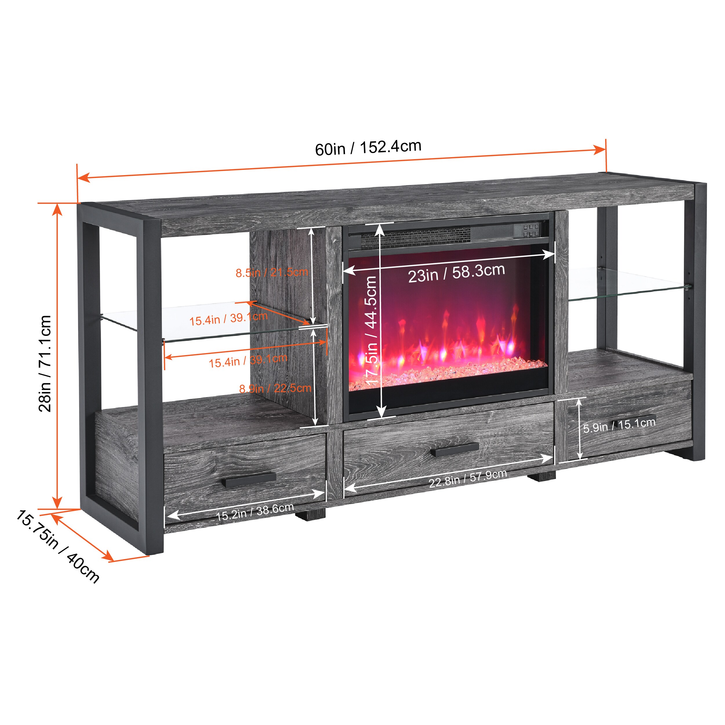 ToolCat MGG3-36-CEMFP Electric-Fireplaces - View #7