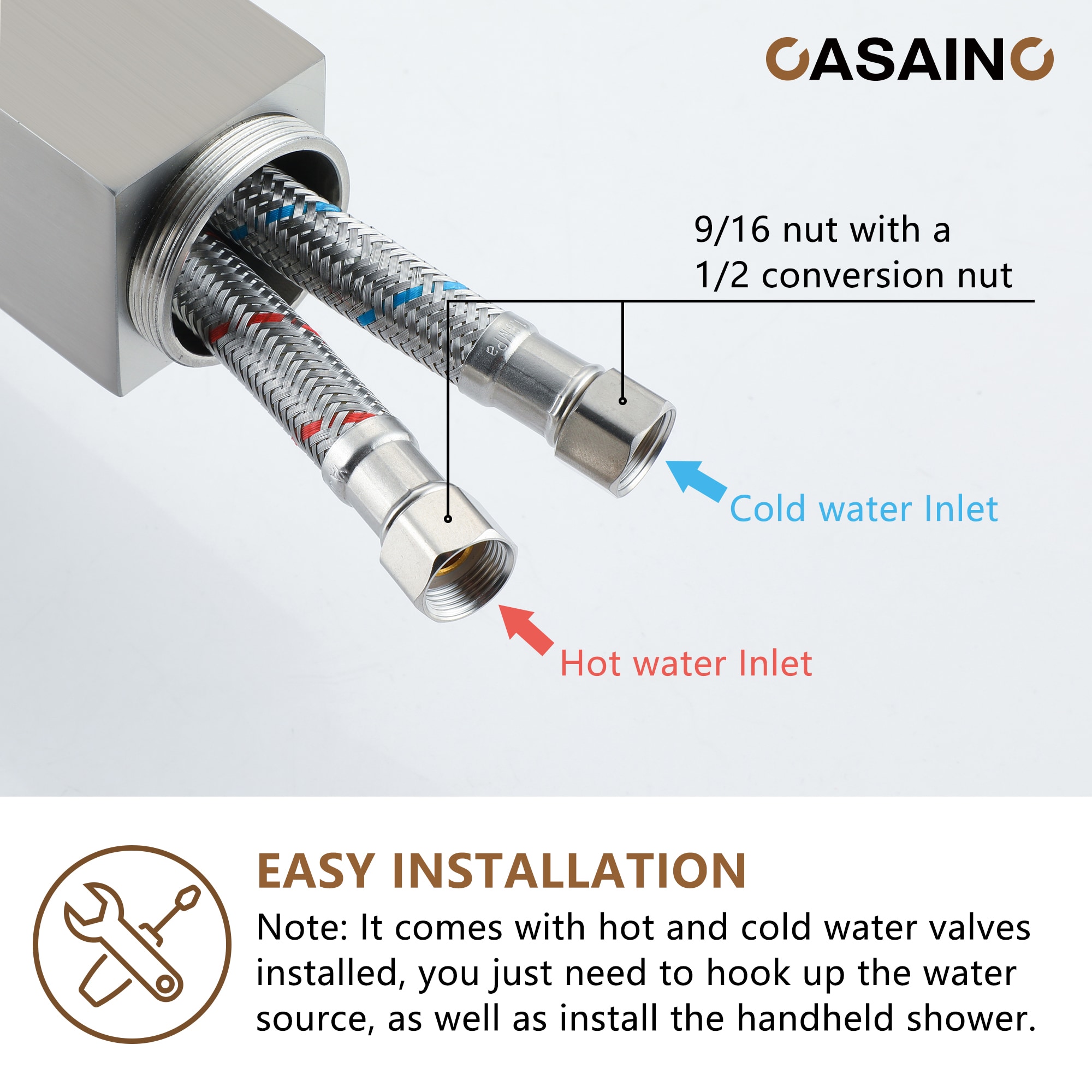 CASAINC MCS97-BG Roman-Tub-Faucets - View #4