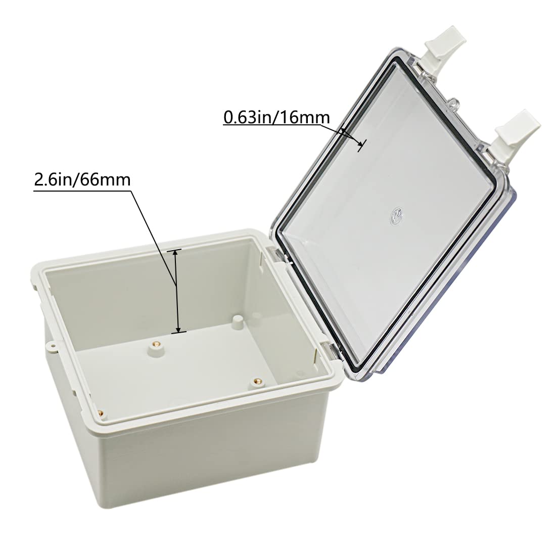 Misopily ABS Plastic IP65 Waterproof Dustproof Hinged Electrical ...