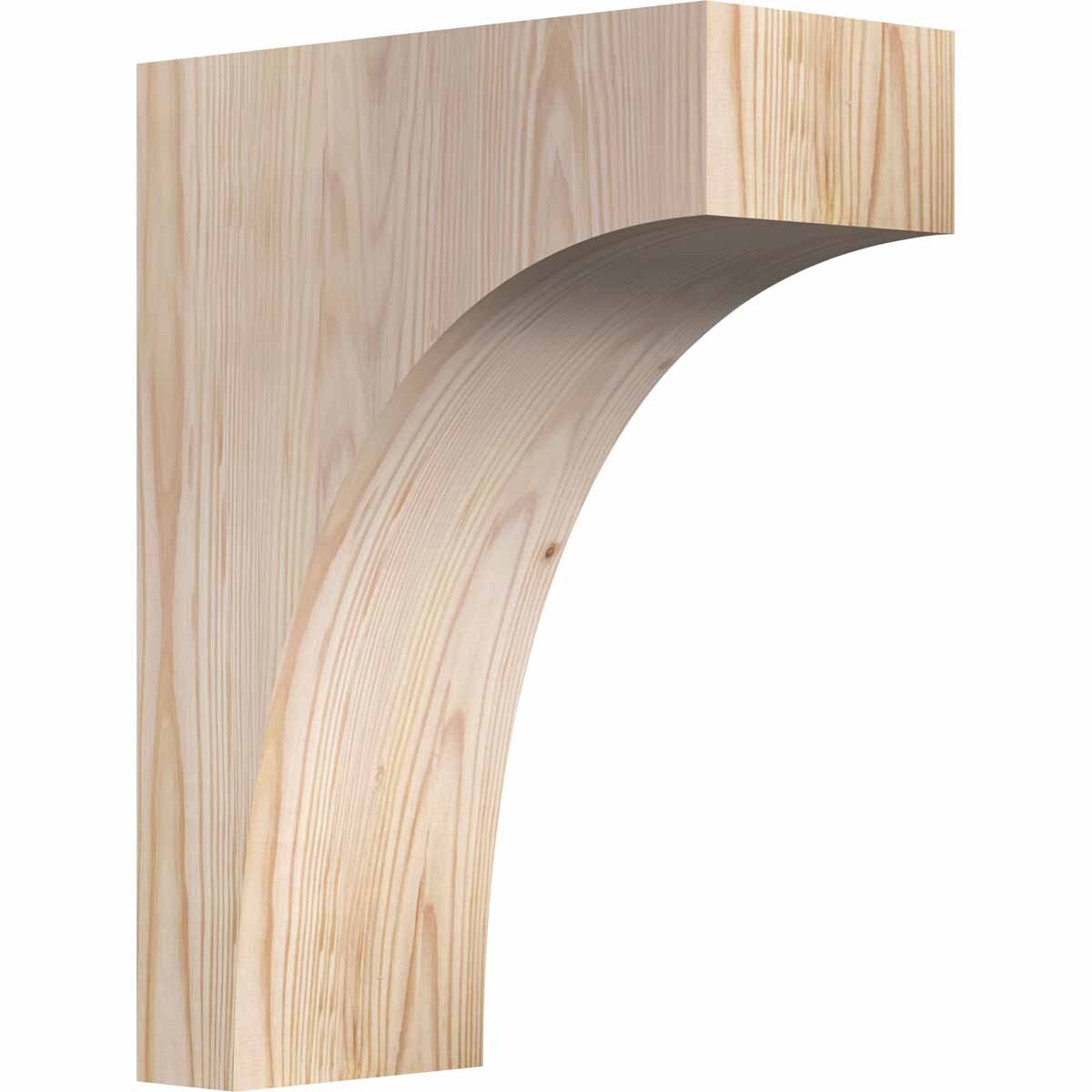 Ekena Millwork COR06X12X16HUN00SDF 5-1/2-in x 12-in x 16-in Huntington Unfinished Douglas fir Wood Paintable/Stainable Corbel