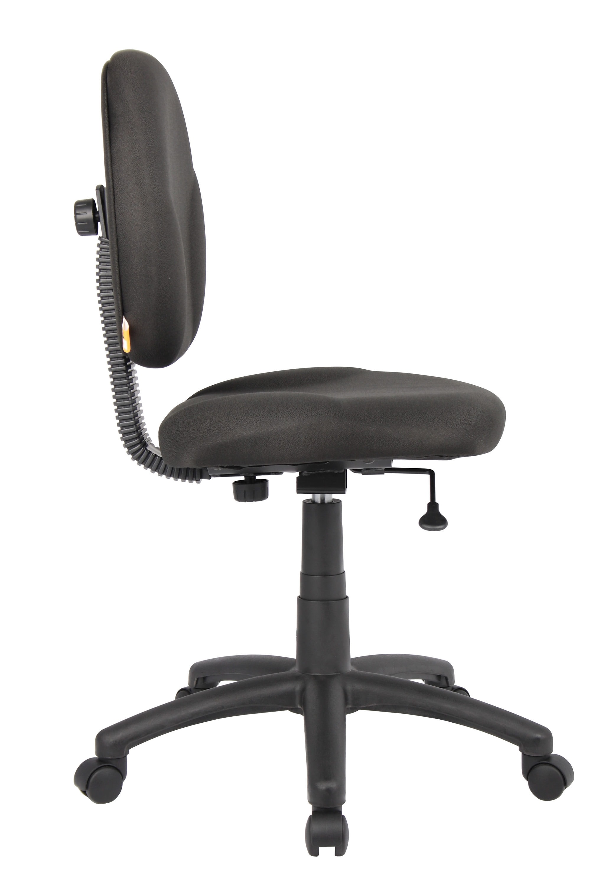 ErgoFlex Diamond Swivel Task Chair in Black with Adjustable Support