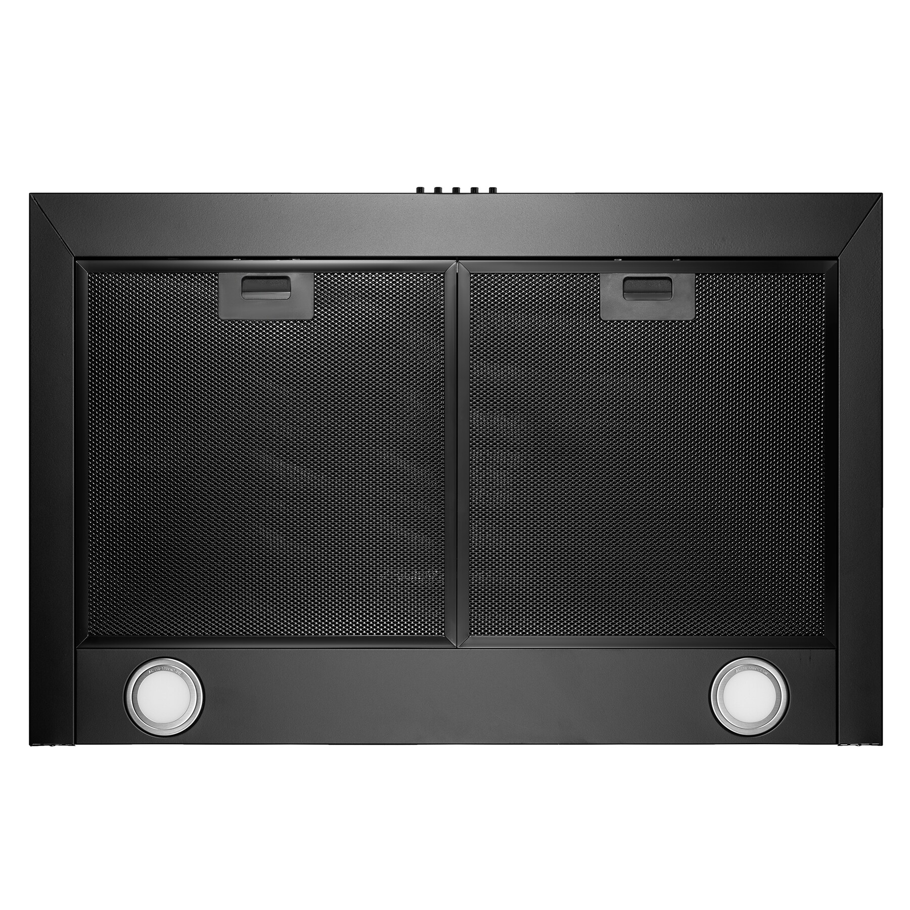 AKDY 30-in Convertible Black Painted Wall-Mounted Range Hood with Charcoal Filter RH0474