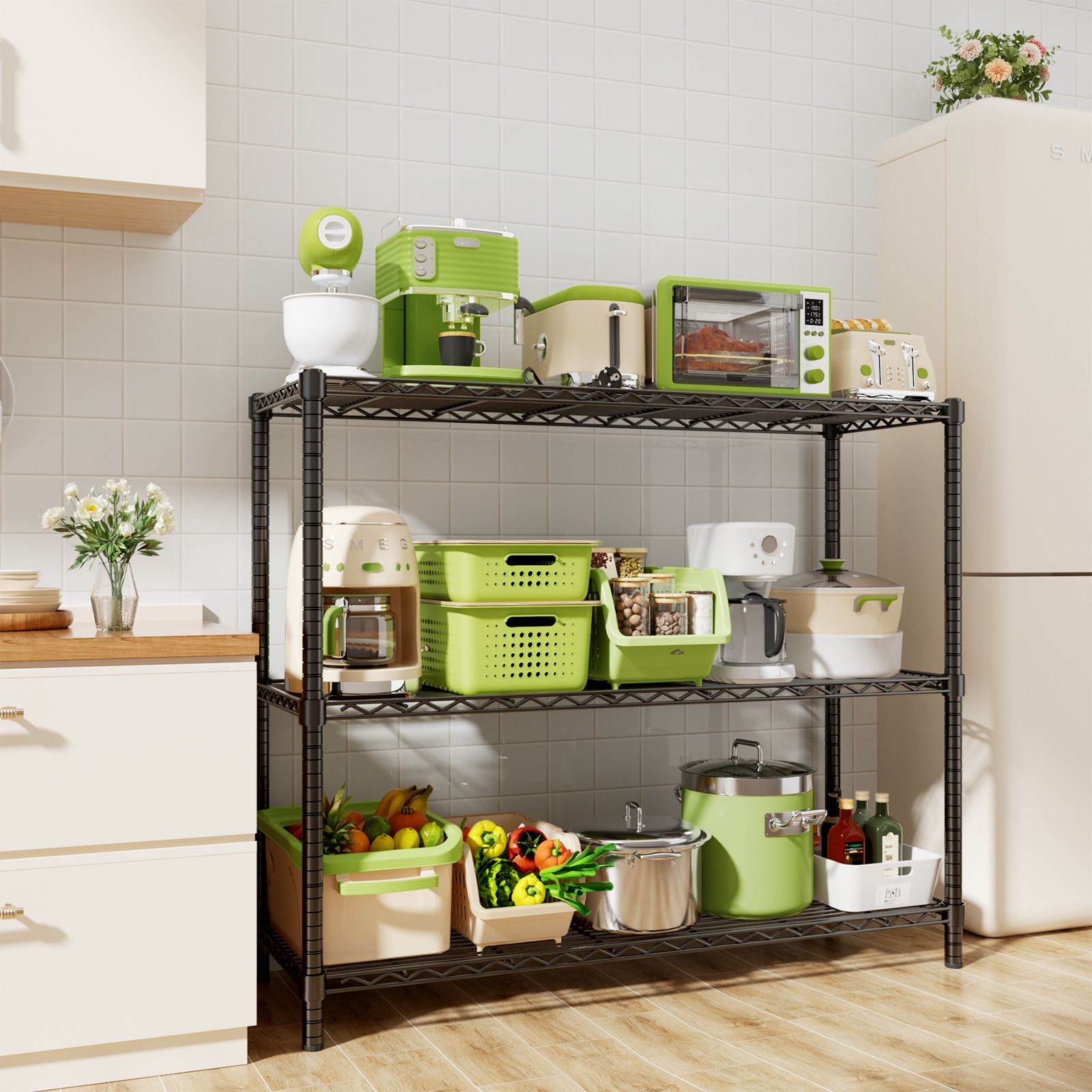 LOVMOR BLACK-48HAGW3C-PLR Free-Standing-Shelving - View #6