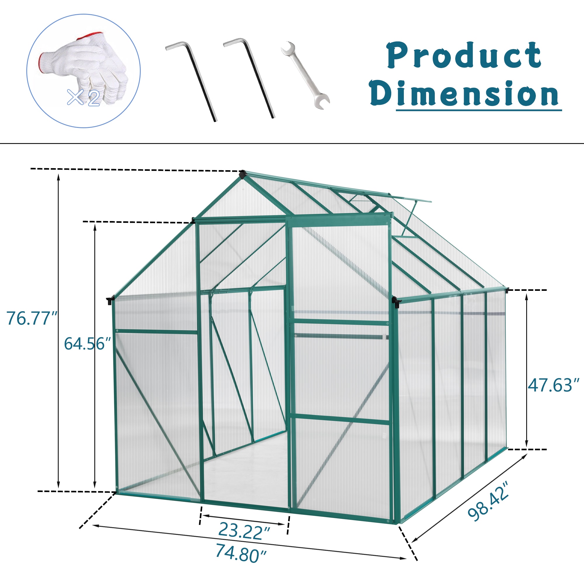 Clihome CL-WC54S04 greenhouses - View #4