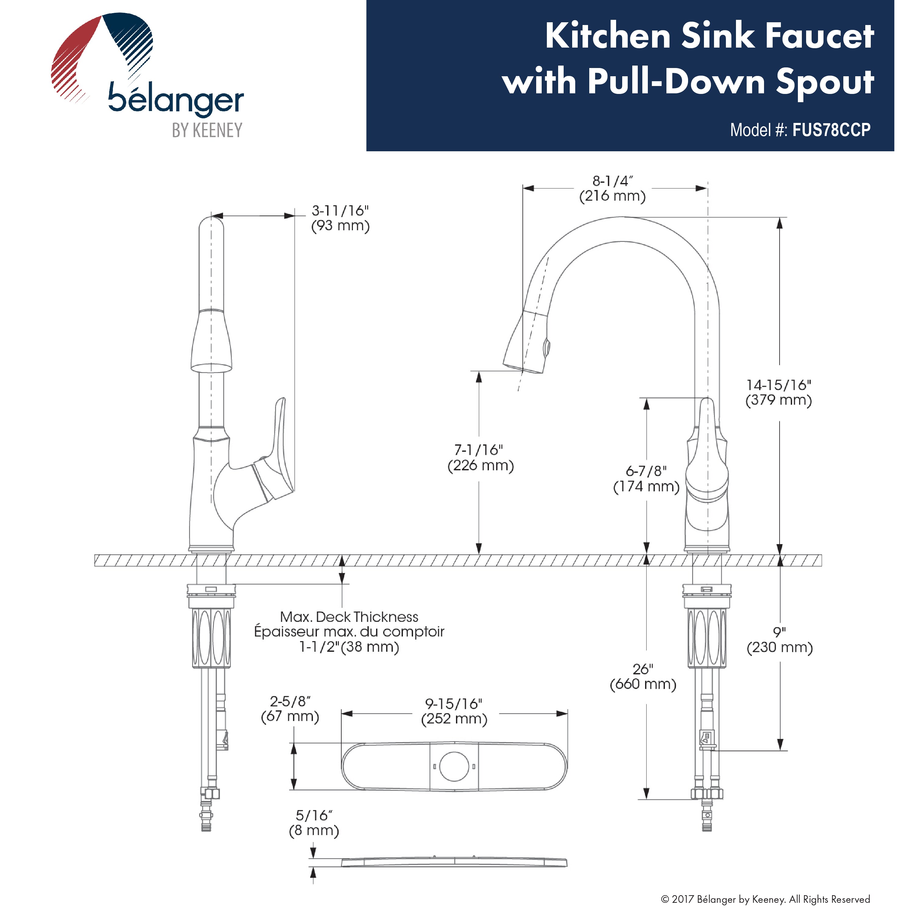 Belanger FUS78CCP Kitchen-Faucets - View #14
