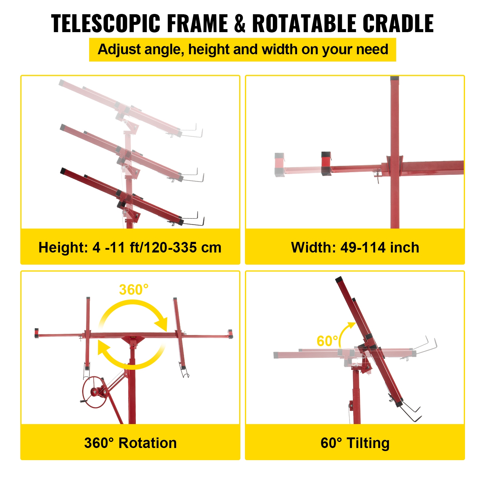 VEVOR SGBSJJHSB11FTXATNV0 Drywall-Panel-Carriers - View #4