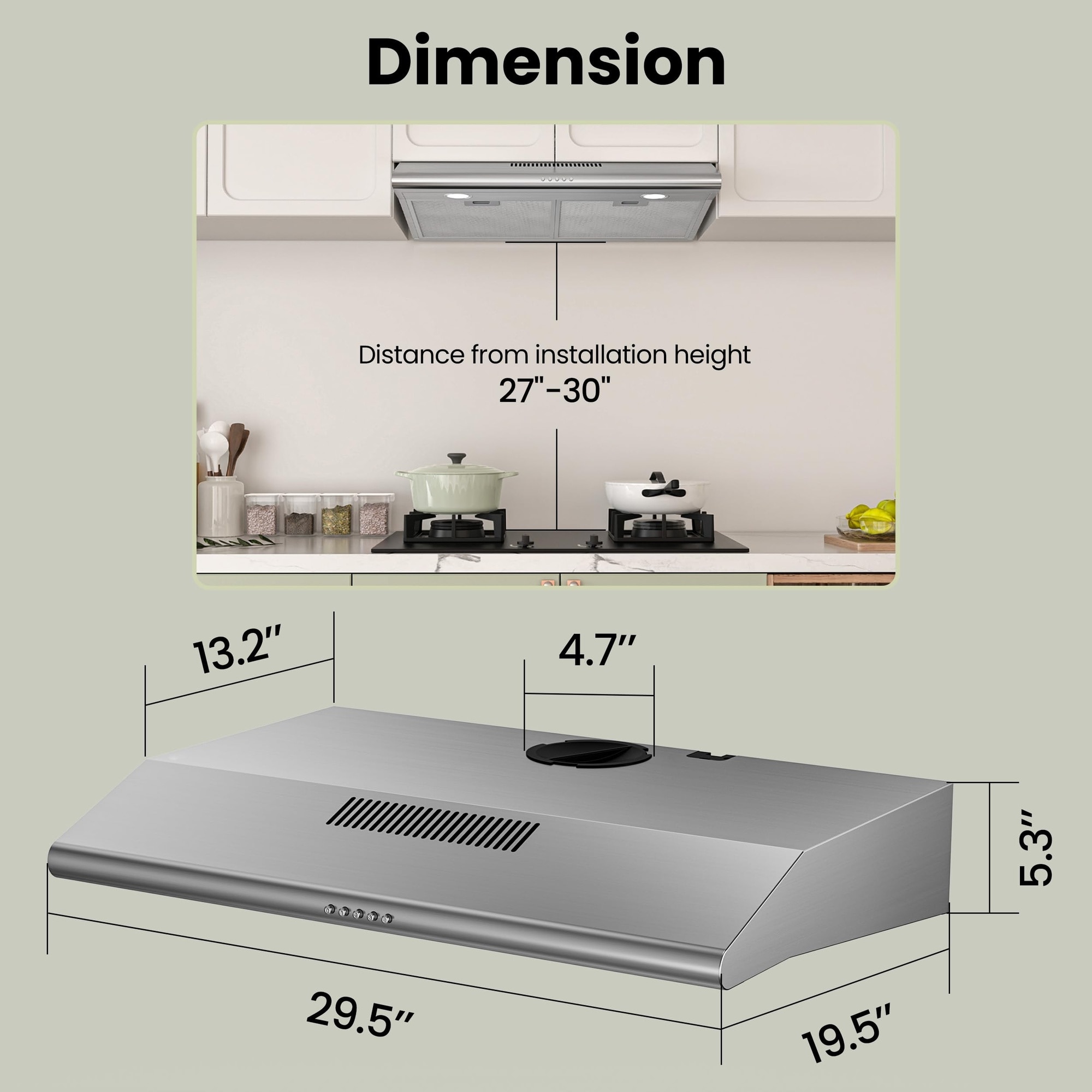 Oyezvary LOZ0714O090 Undercabinet-Range-Hoods - View #6