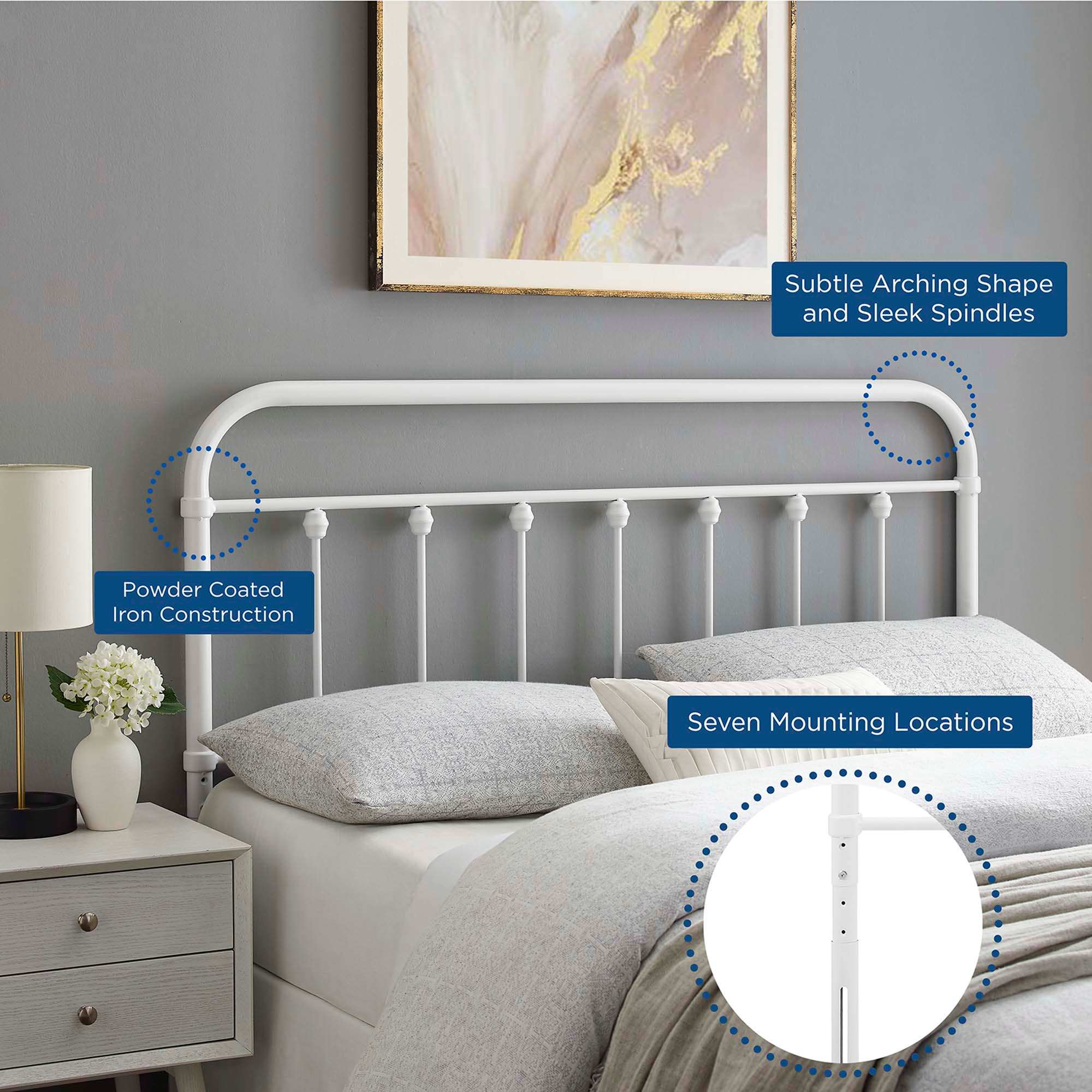 Modway MOD-6153-WHI Upholstered-Headboards - View #6