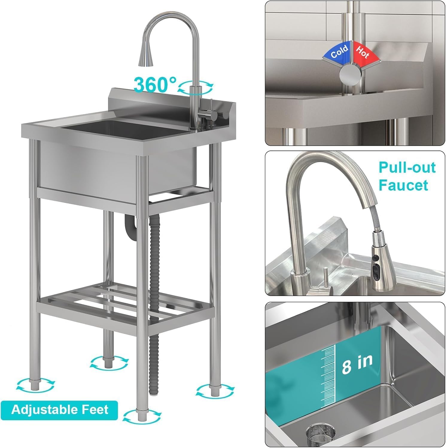 Garvee PHO-0YGPY1E3 Laundry-Tubs-Utility-Sinks - View #4