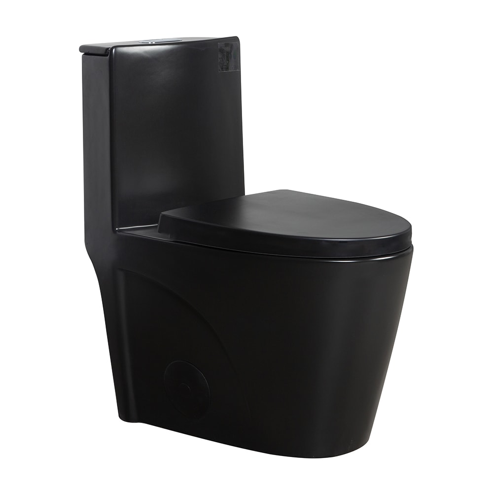 Wooakway - One-Piece Toilet 11/160 GPF Water-Efficient Dual-Flush Elongated Comfort Height Floor ...