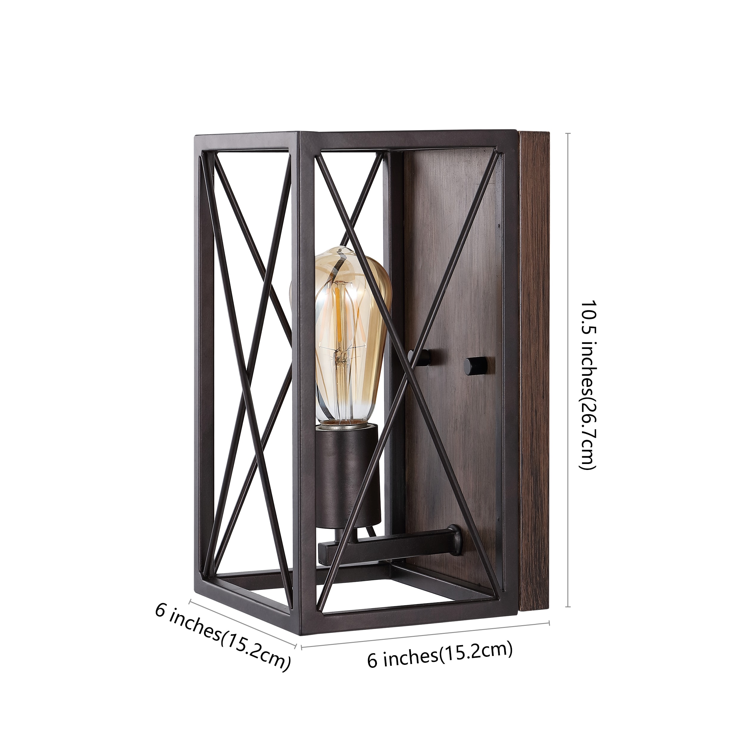 Norris 10.5" Bronze Industrial Rustic LED Wall Sconce