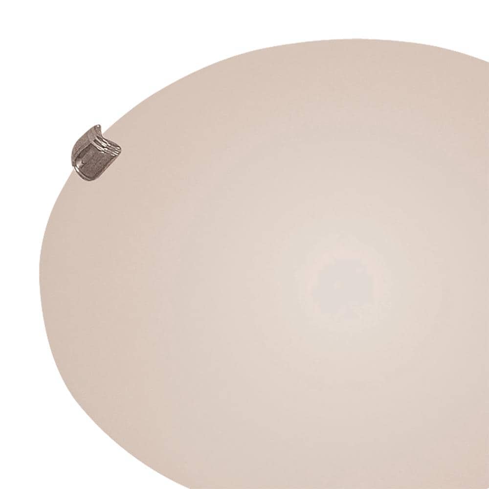 Cullen 12" Brushed Nickel and Frosted Glass Flush Mount Light