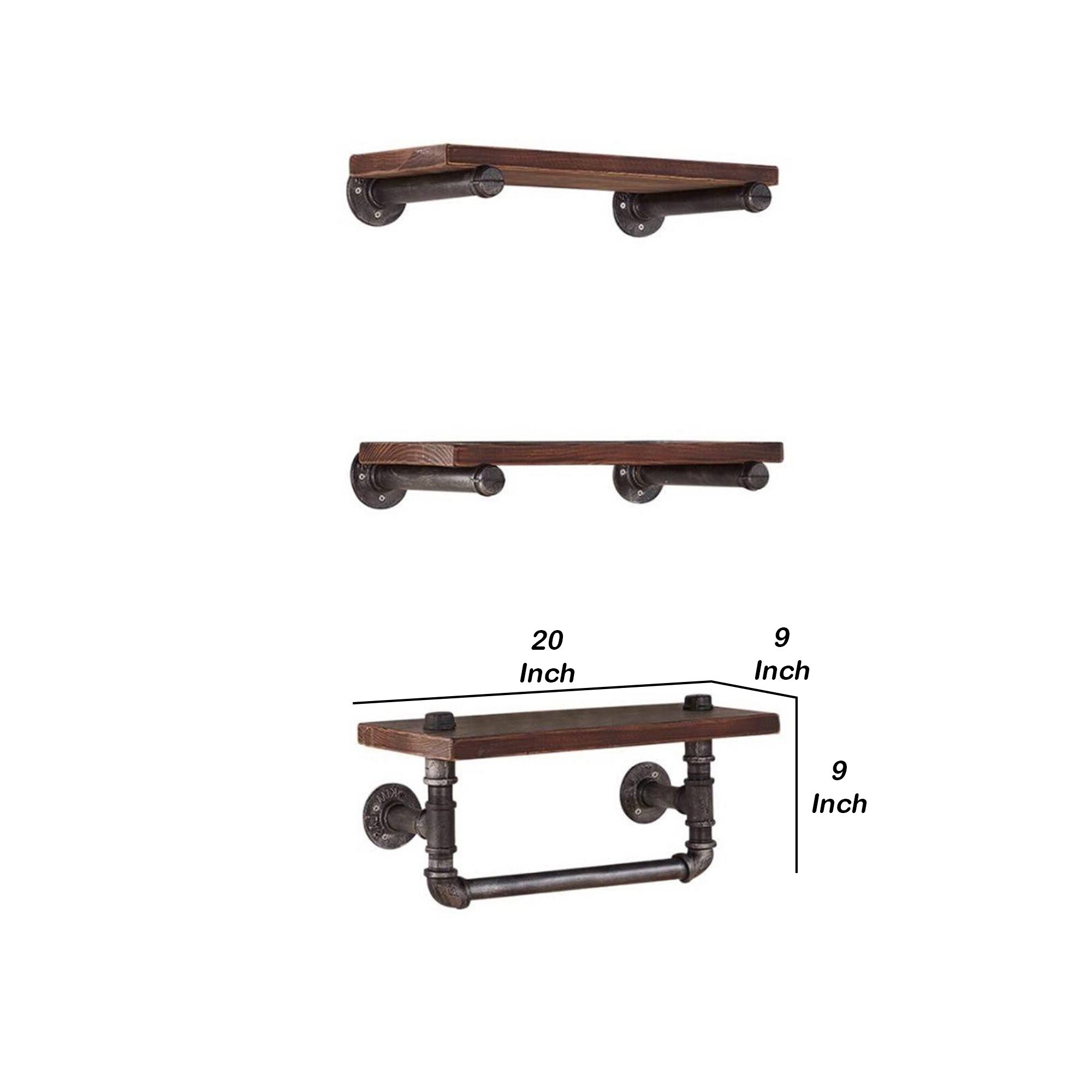 Benzara BM238326 Wall-Mounted-Shelving - View #5