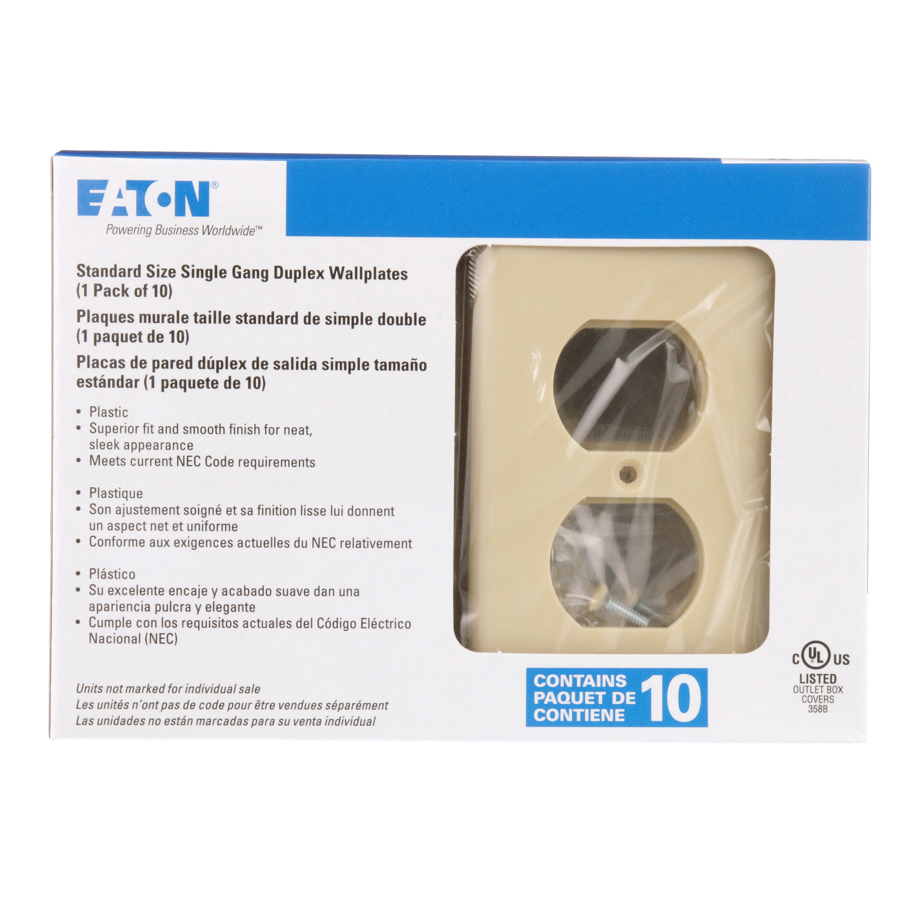 Eaton 2132V-10-LW Electrical-Wall-Plates - View #7
