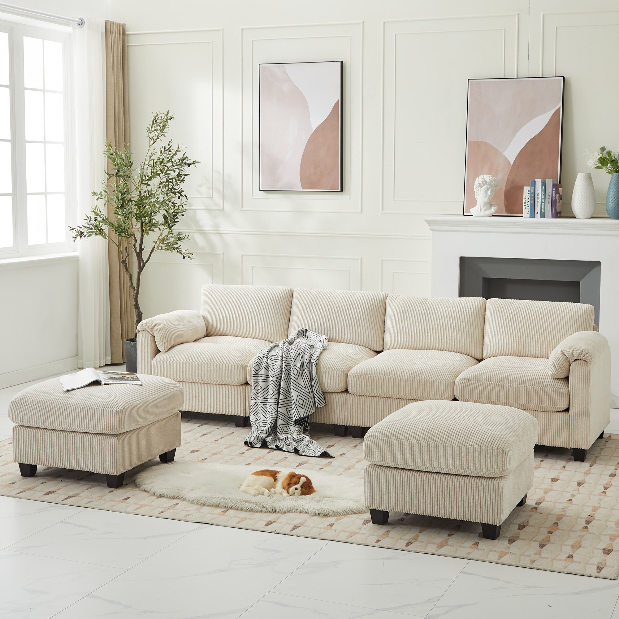 VOUA SAF-DXDRZJ4-BE1 Sofas-Loveseats - View #4