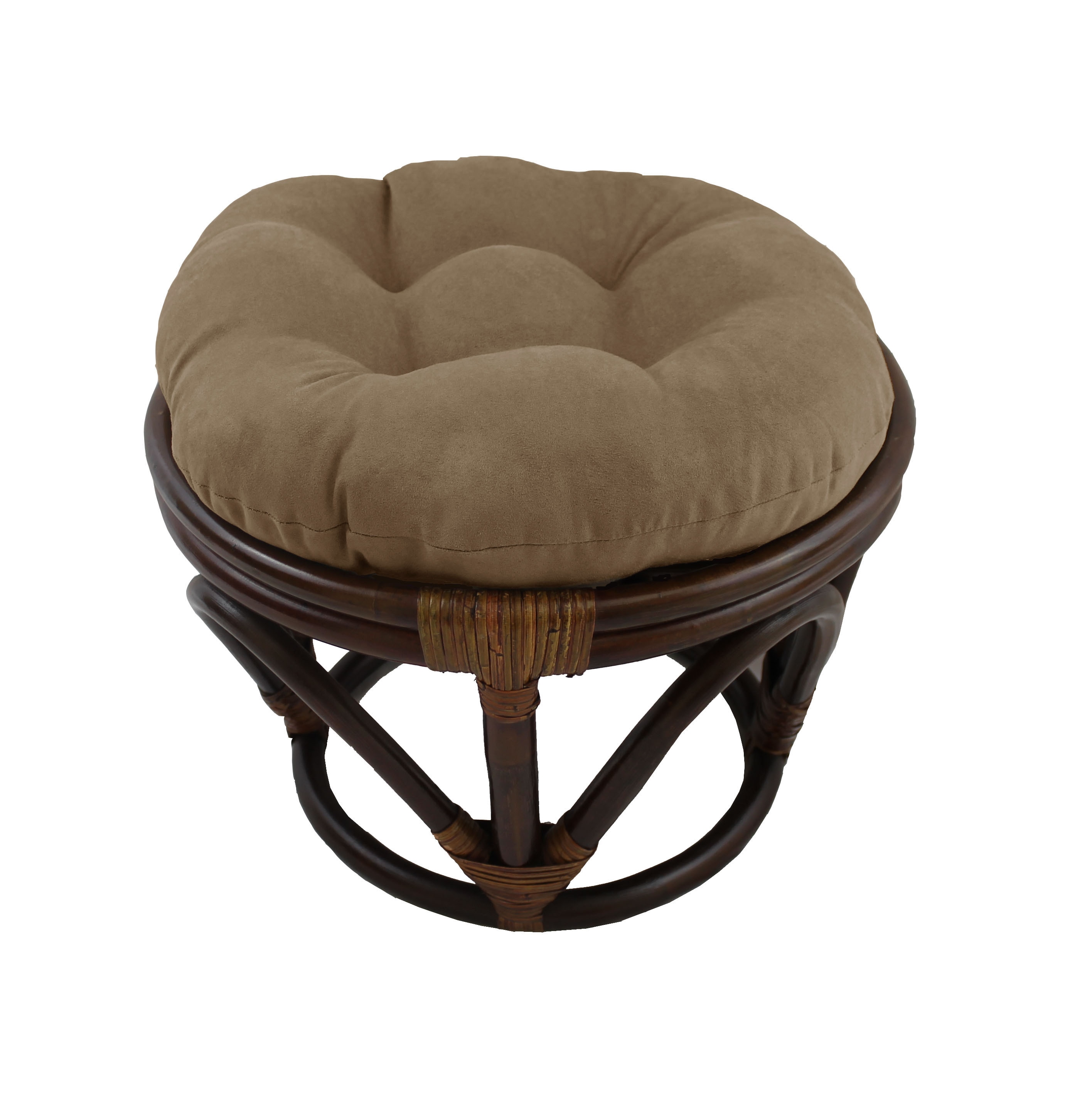 Micro-Suede Laurel Green Saddle Stool Cushions - Gaucho Stool / Satori