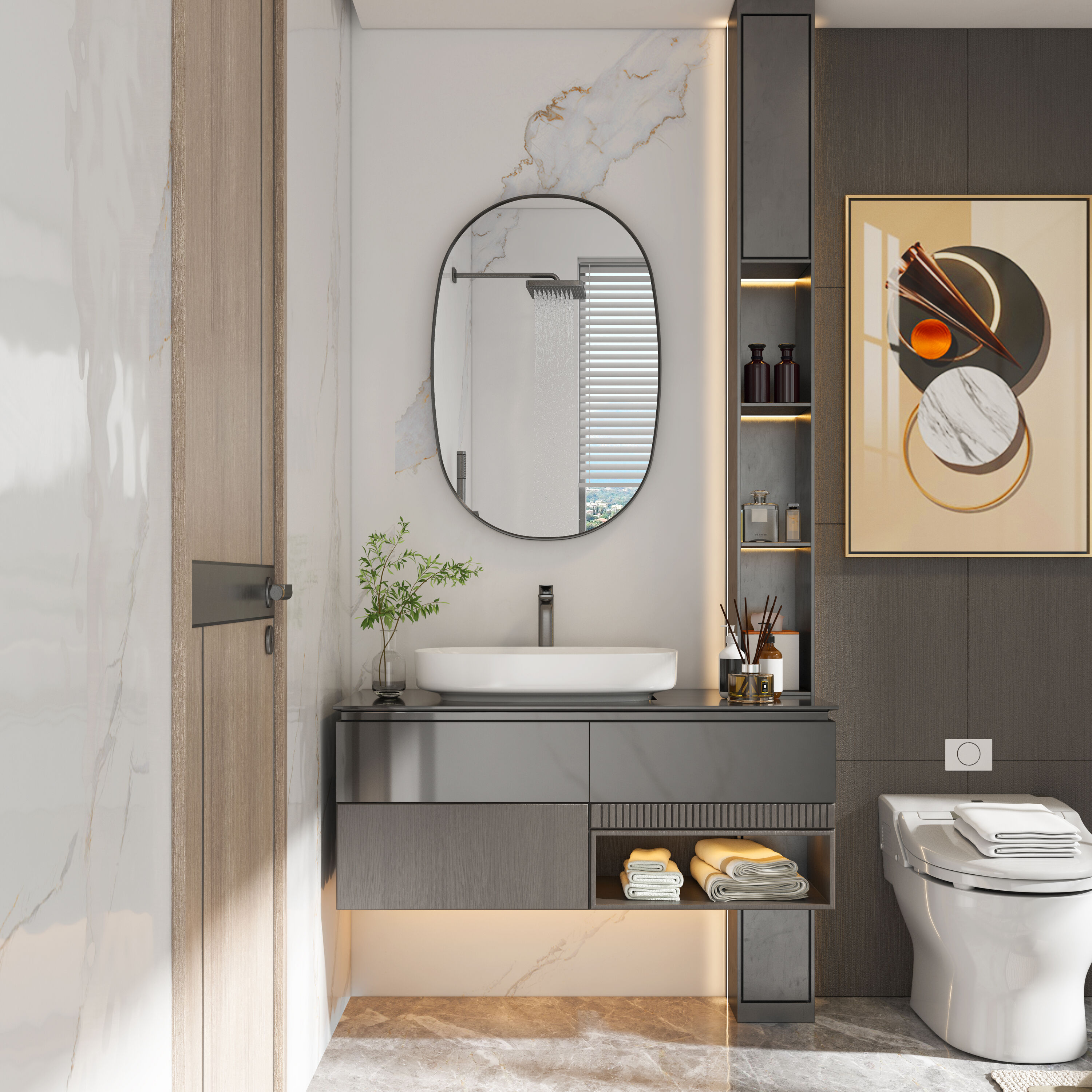 Forclover YOAE41257SL Framed-Bath-Mirrors - View #8