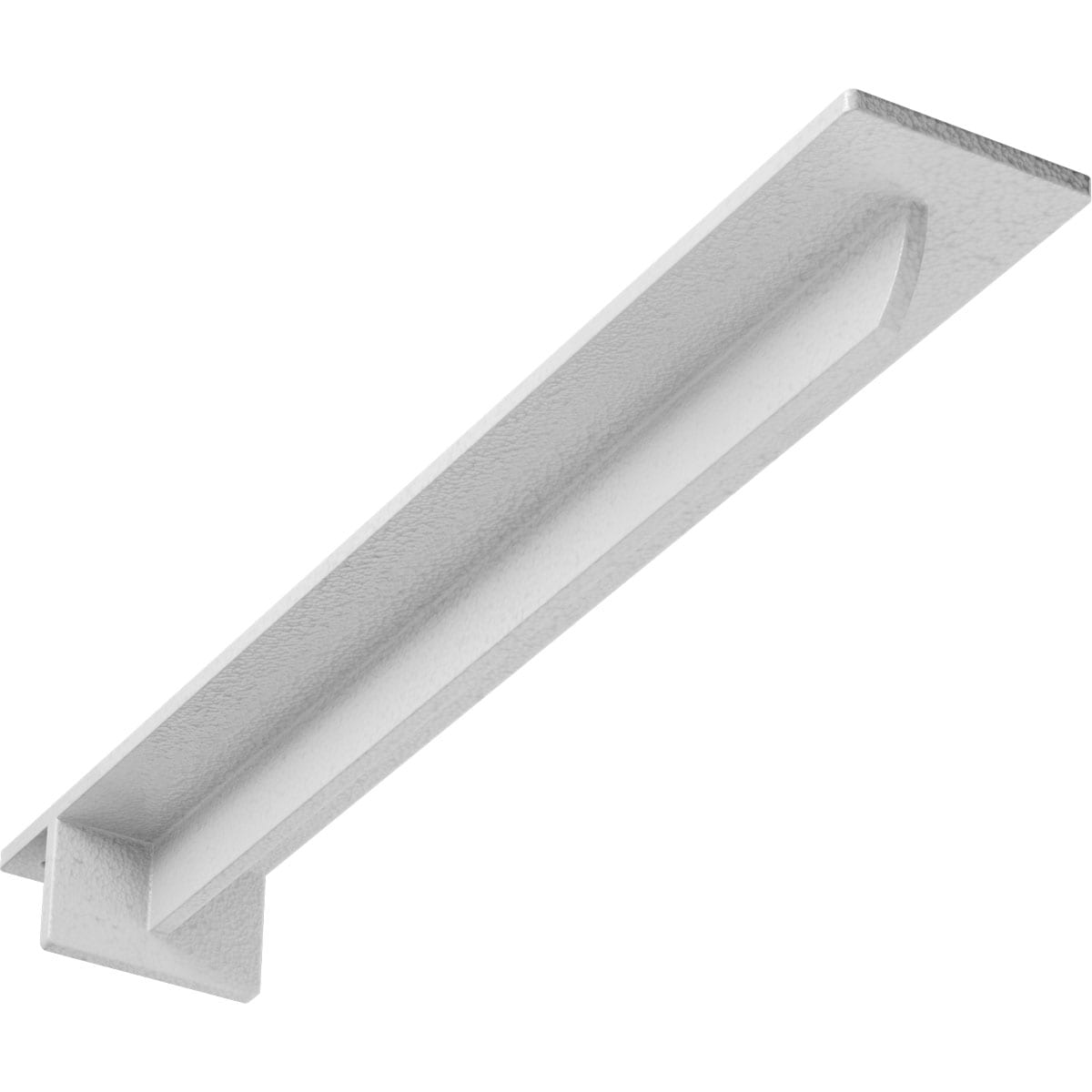 Ekena Millwork BKTM03X20X02HEHWH Heaton Hidden 20-in x 3-in x 2-in White Steel Countertop support bracket